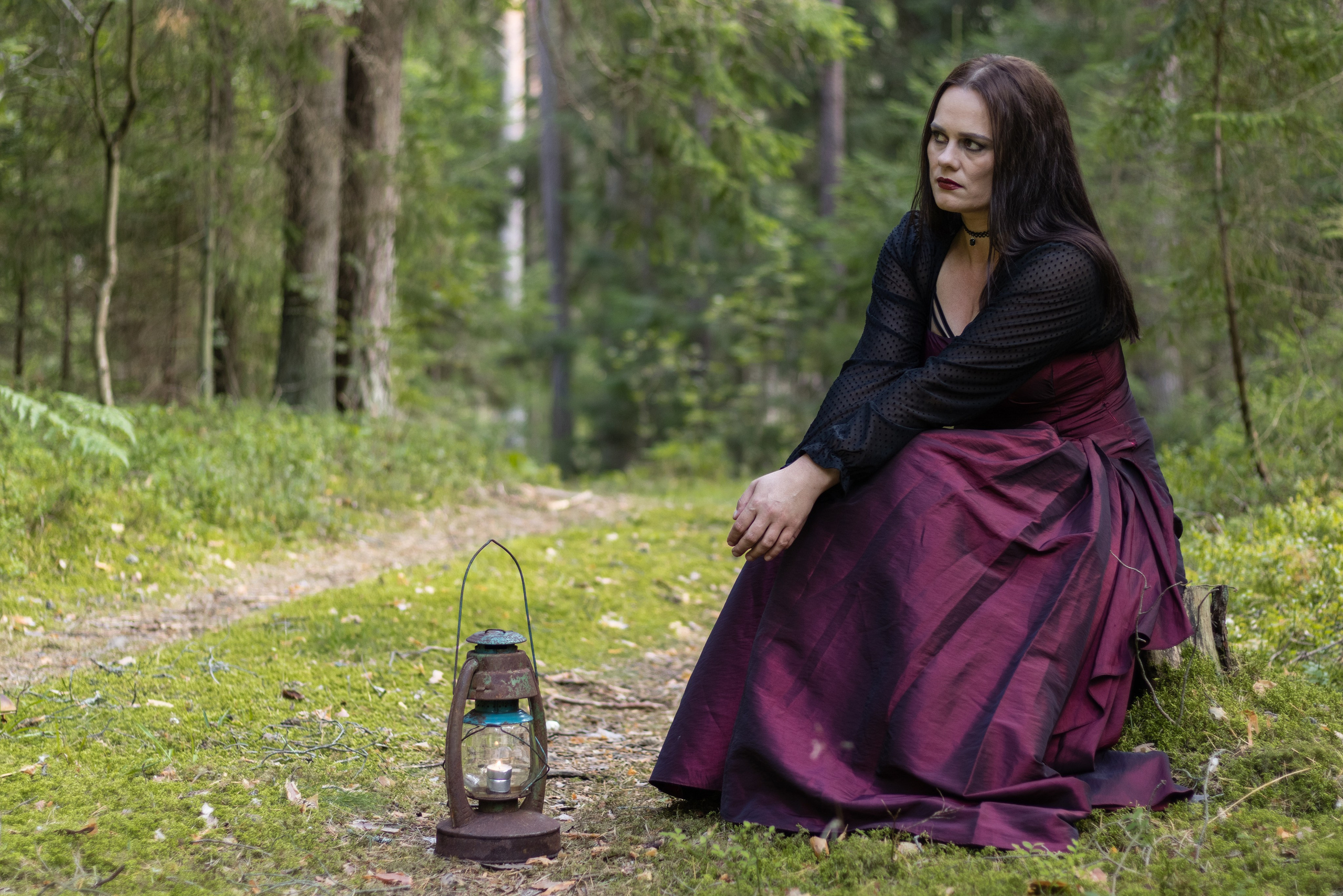 Фотосессия ведьма в лесу. Фотограф / Даугавпилс