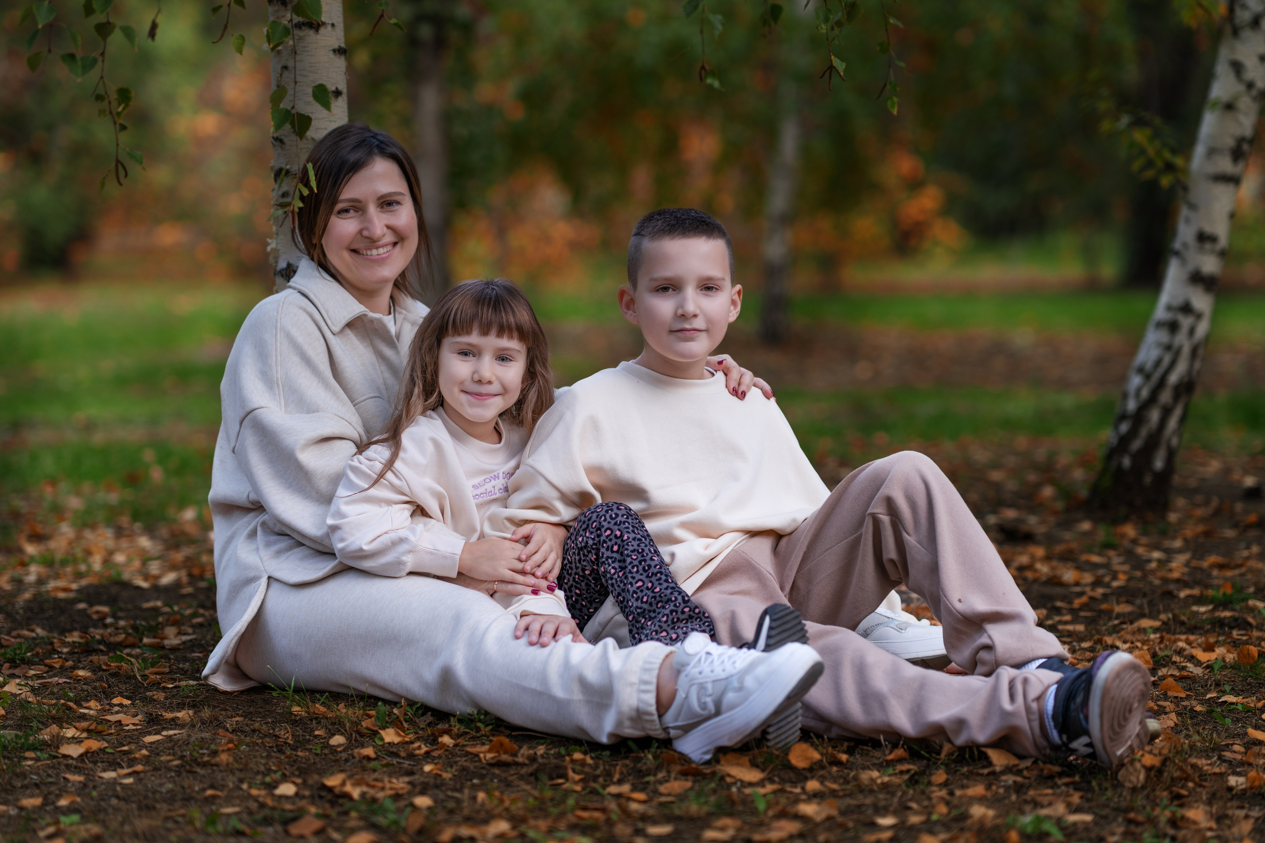 Анастасия и детки. Фотограф Костанай