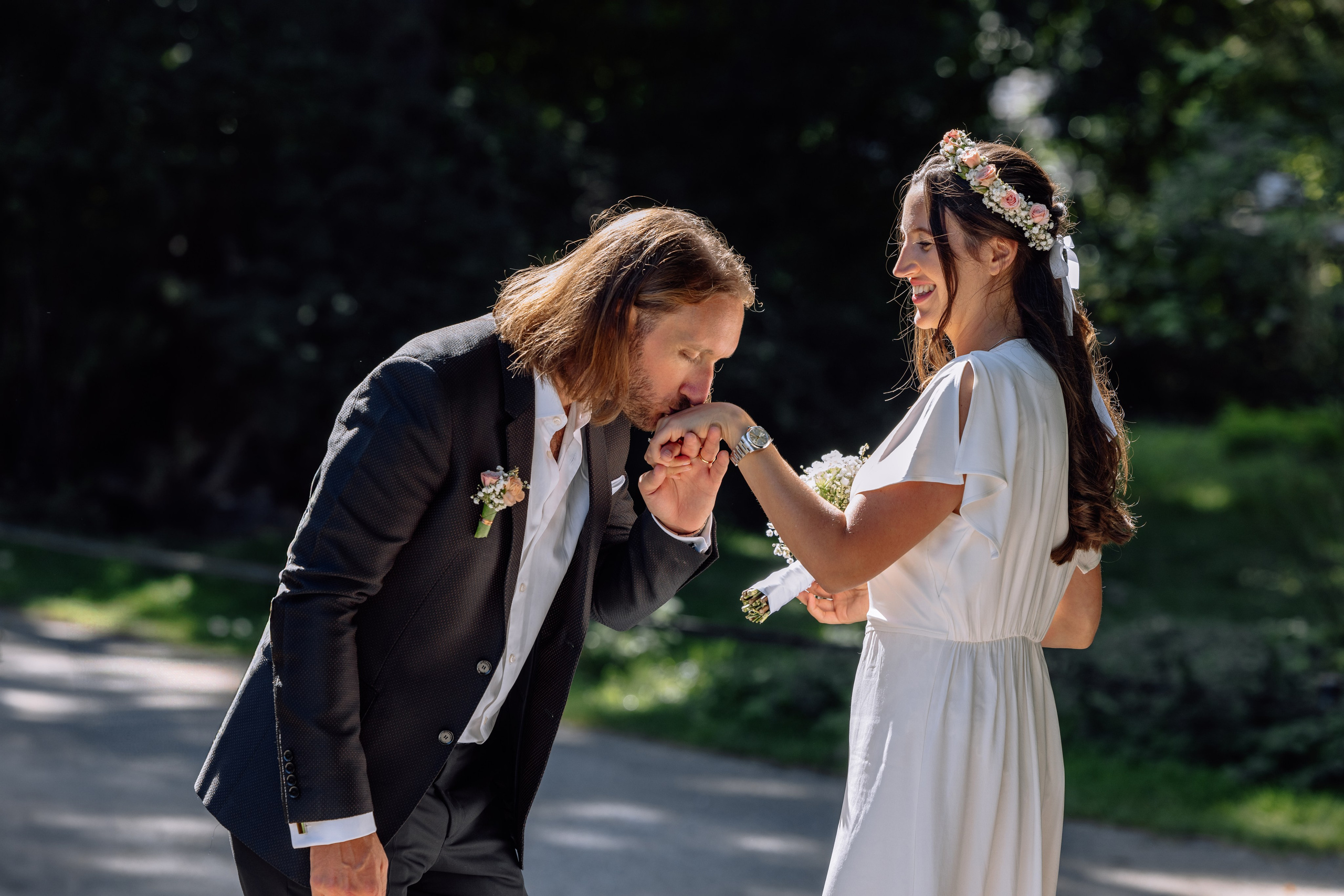 Kleine Familienhochzeit im Standesamt Mandlstrasse 14. Hochzeitsfotograf München Taufe Familienfotograf Tanja Mauke
