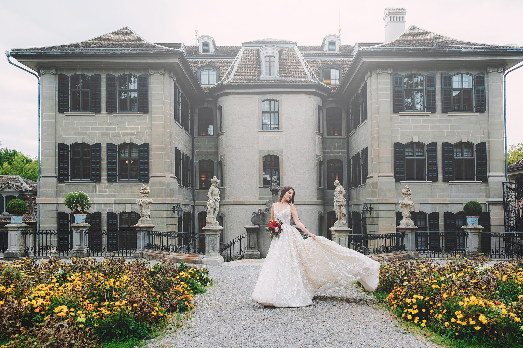 ANASTASIA + DMITRY | CIVIL WEDDING, ZÜRICH STADTHAUS | RECHBERG GARDEN. HOME