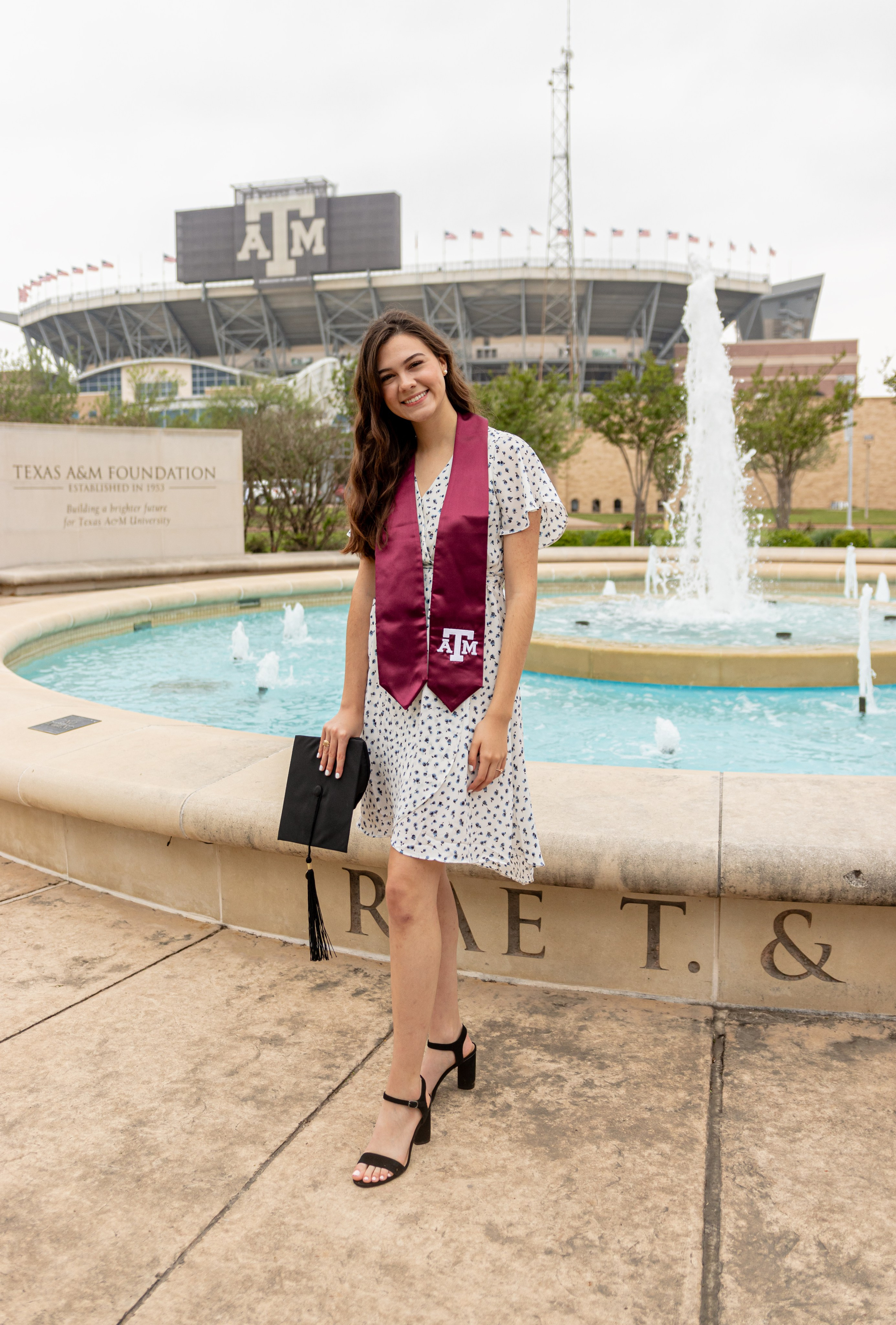 Lauren’s graduation photoshoot at Texas A&M University