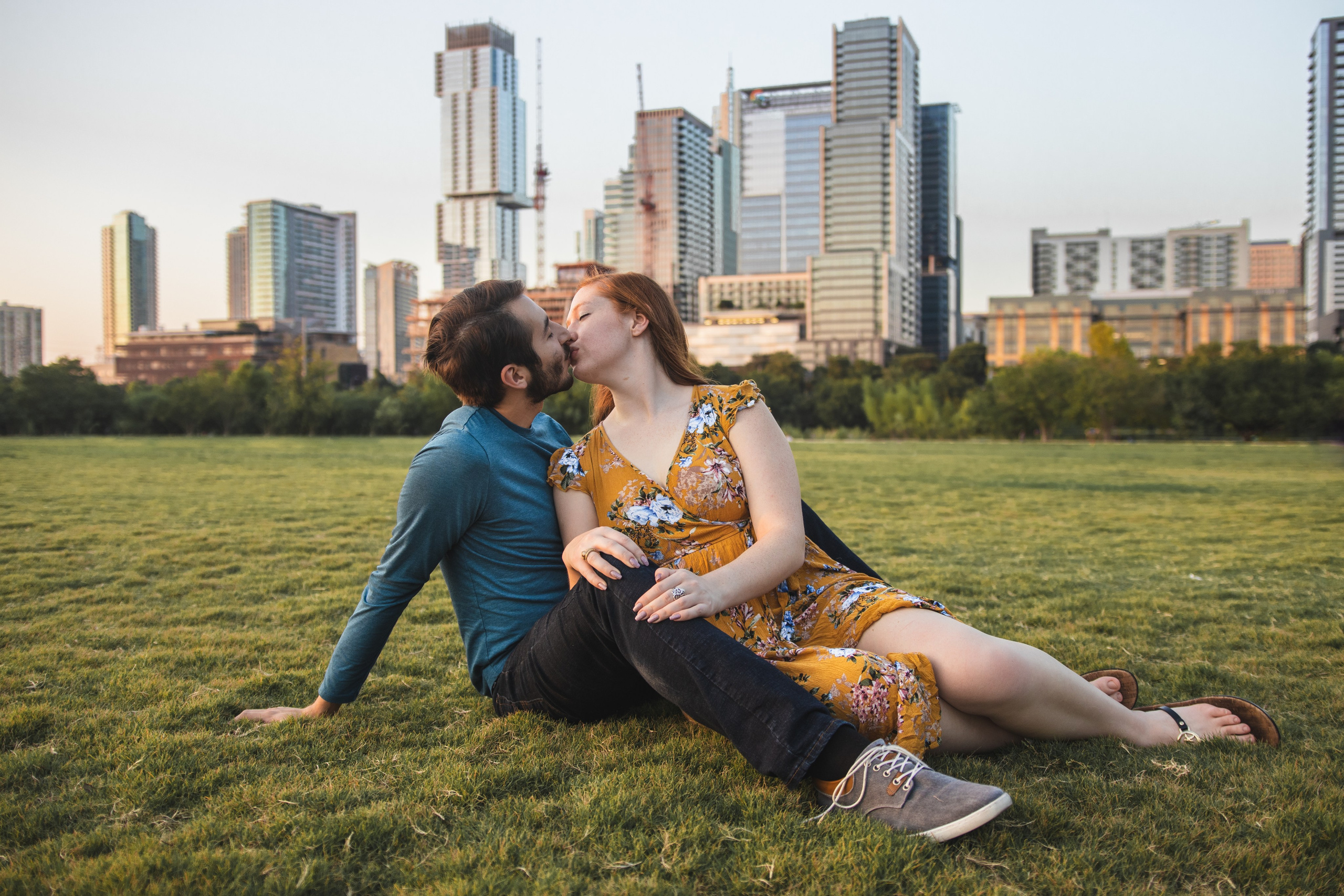 Kevin and Kristen’s photoshoot at Seaholm in Austin 