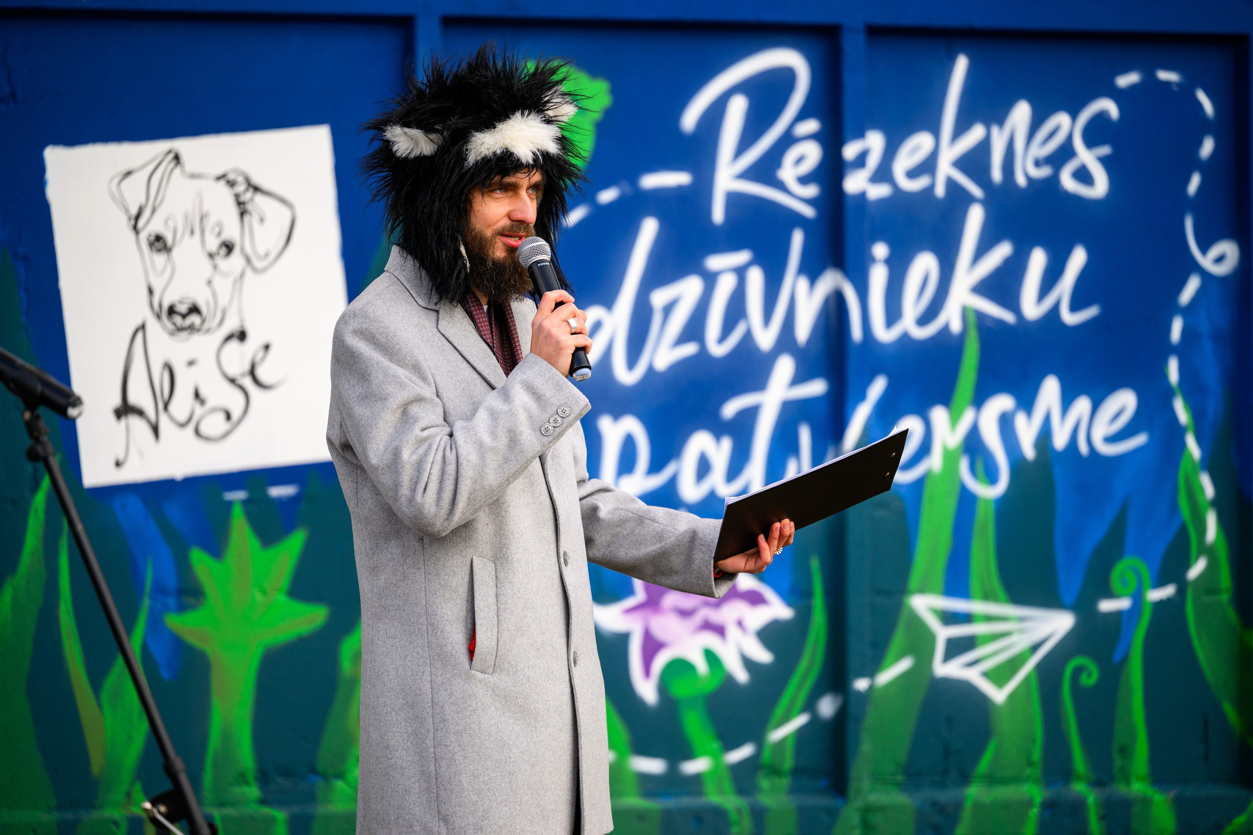 Rēzeknes dzīvnieku patversmes izglesnotās sienas atklāšana. Ritvars Pujats Emotion Photographer