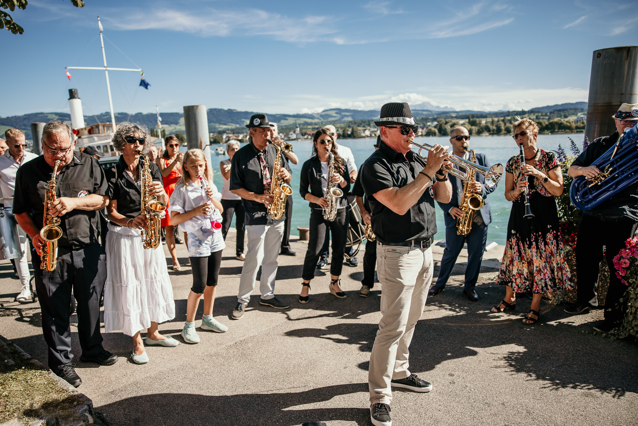 Hochzeit am Bodensee, Arbon, Schiff Hohentwiel. Hochzeitsfotografie Schweiz