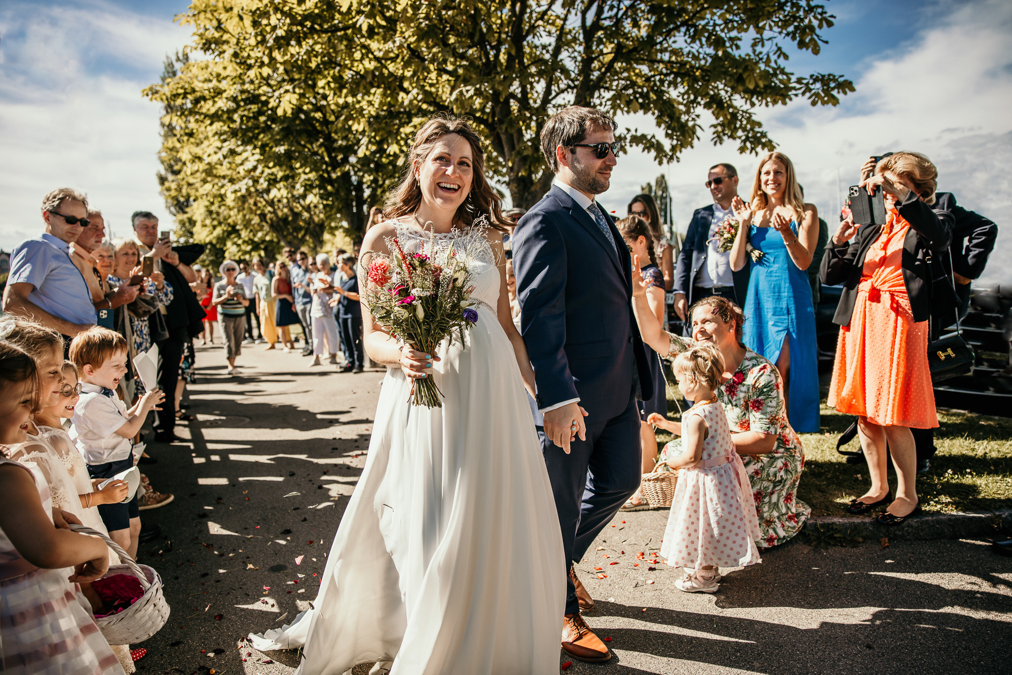Hochzeit am Bodensee, Arbon, Schiff Hohentwiel. Hochzeitsfotografie Schweiz