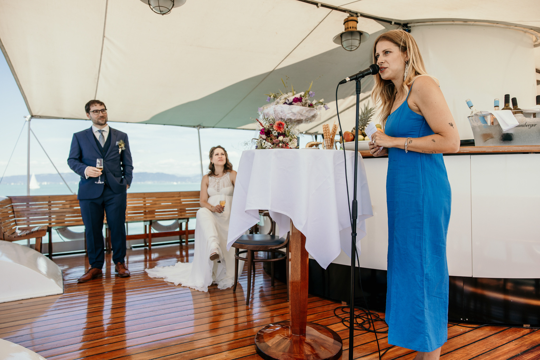 Hochzeit am Bodensee, Arbon, Schiff Hohentwiel. Hochzeitsfotografie Schweiz