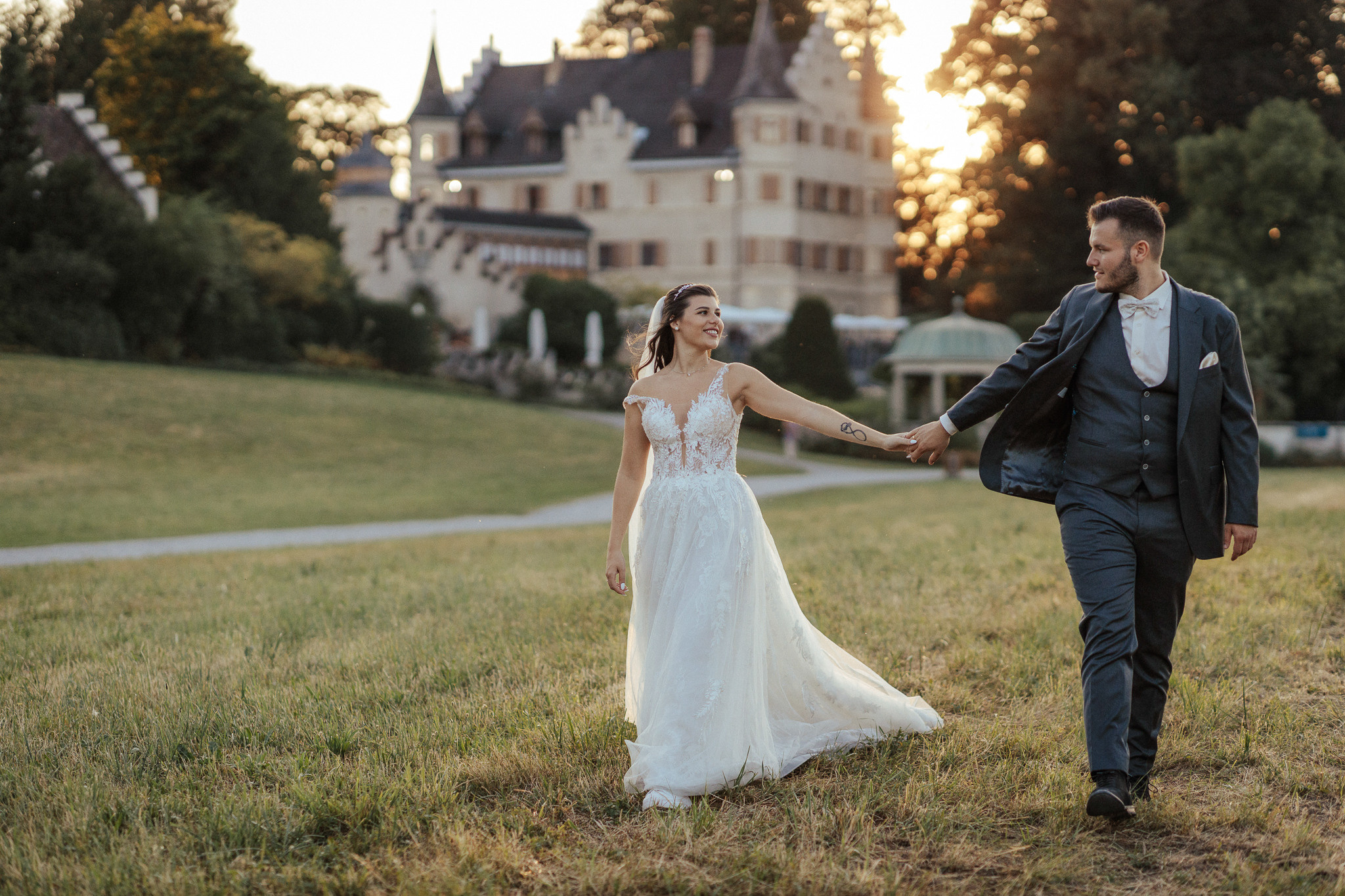 After Wedding Shooting Bodensee Kreuzlingen Seeburgpark. Hochzeitsfotografie Schweiz