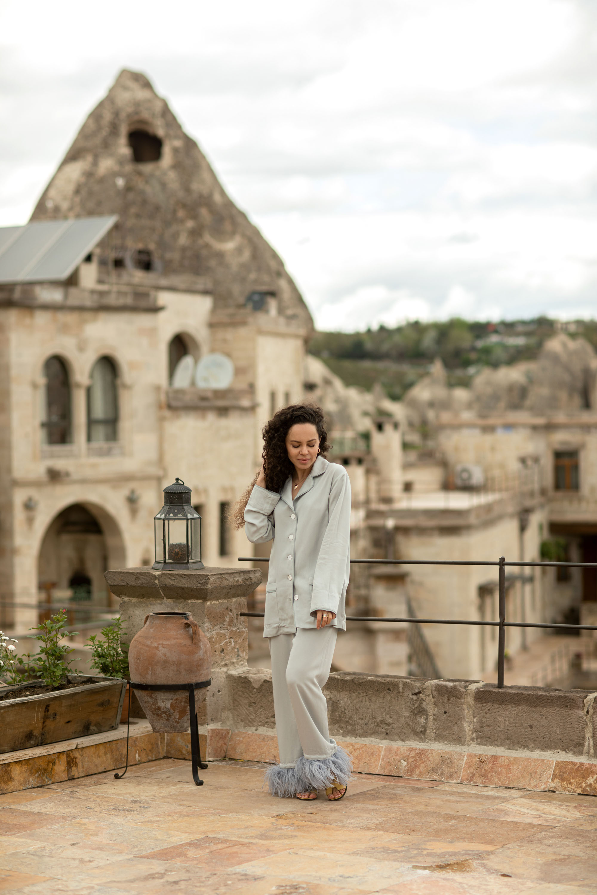 Solo Photoshoot in Kayseri with Wild Horse Herds. Julia Ganch I Fashion Wedding Photography I Cappadocia Turkey