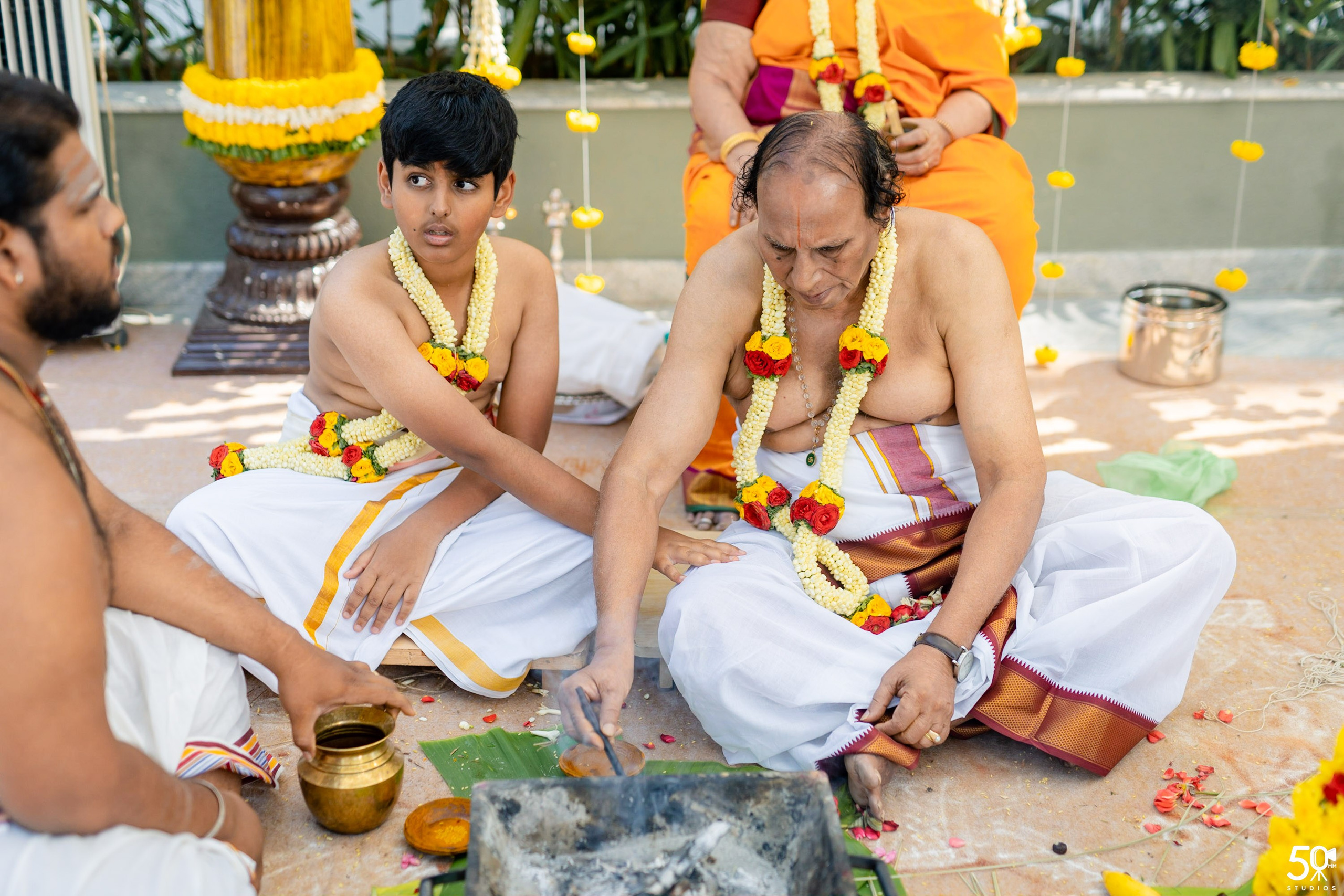 SANJAY AND SAKETH UPANAYANA. 50mm STUDIOS
