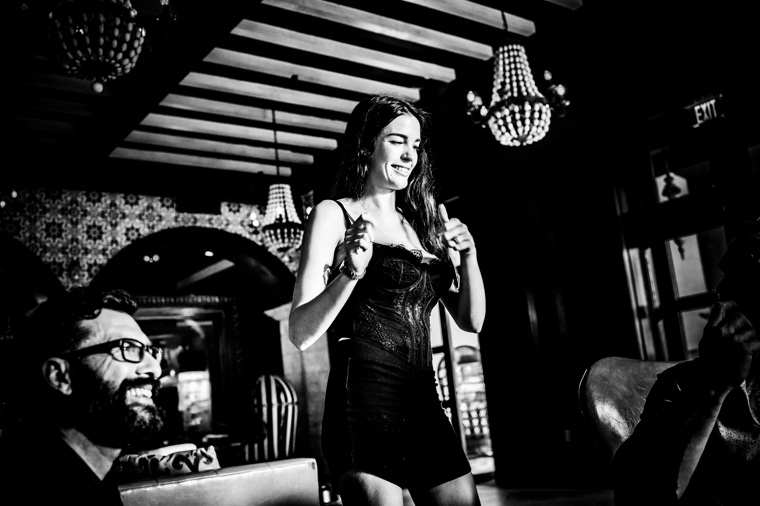 Burn Black and White Series. Out and About 239