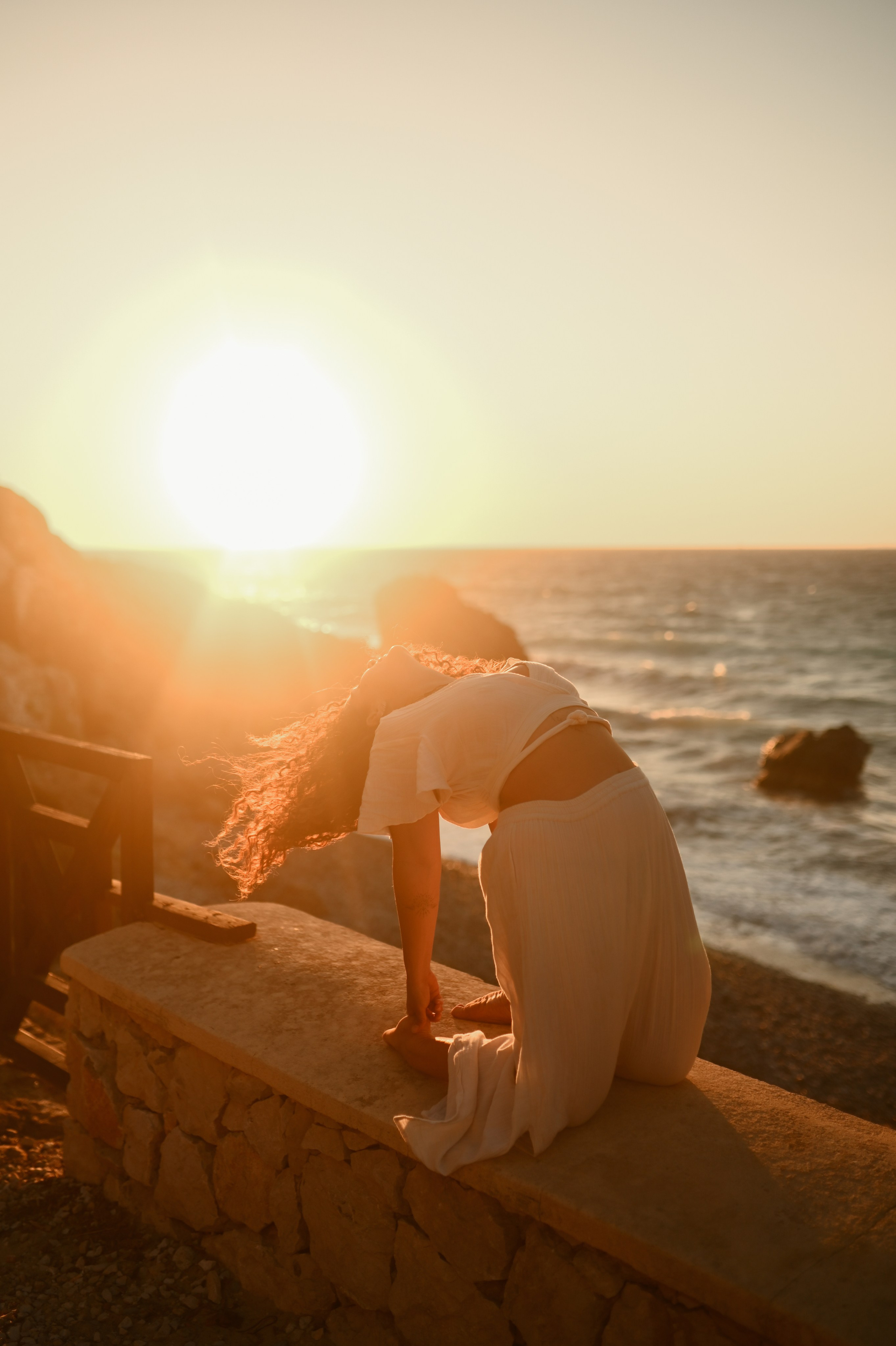 Yoga Photoshoot in Rhodes. Photographer in Rhodes Island