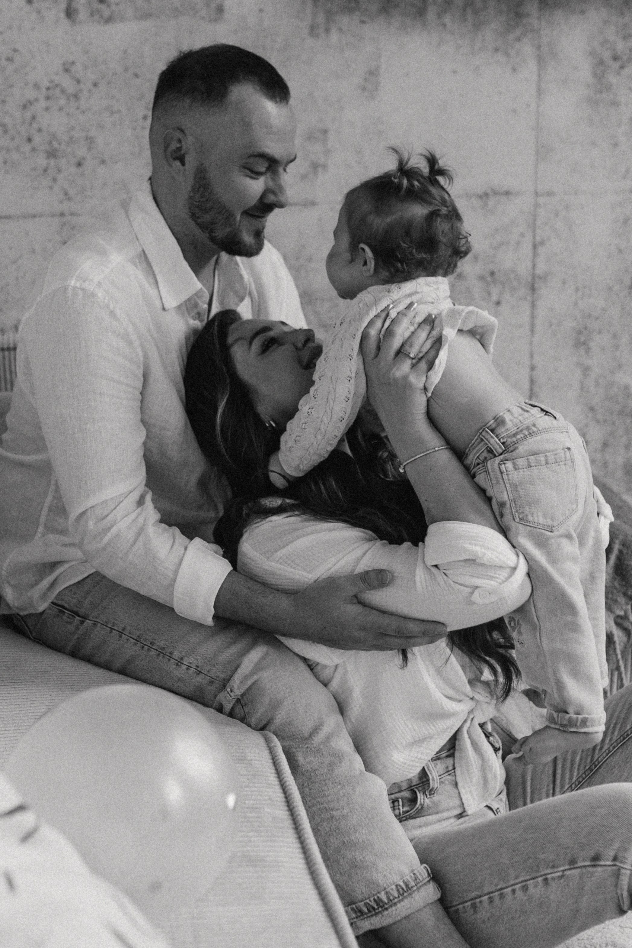 1 year old at home. Семейный фотограф Лейпциг, Германия