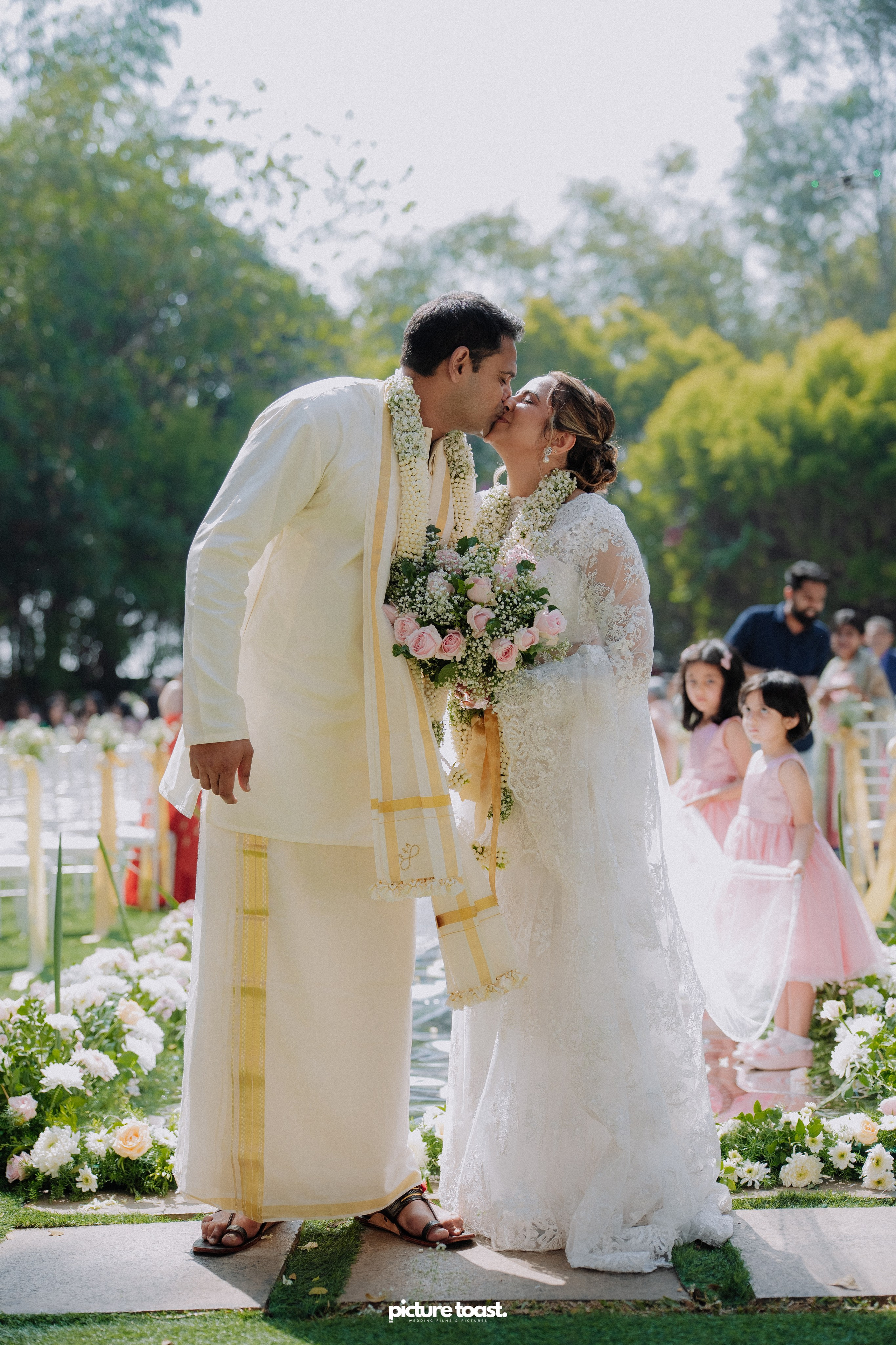 Blessing of Rajiv & Aashna. Fine art Wedding Photographers in India & Canada