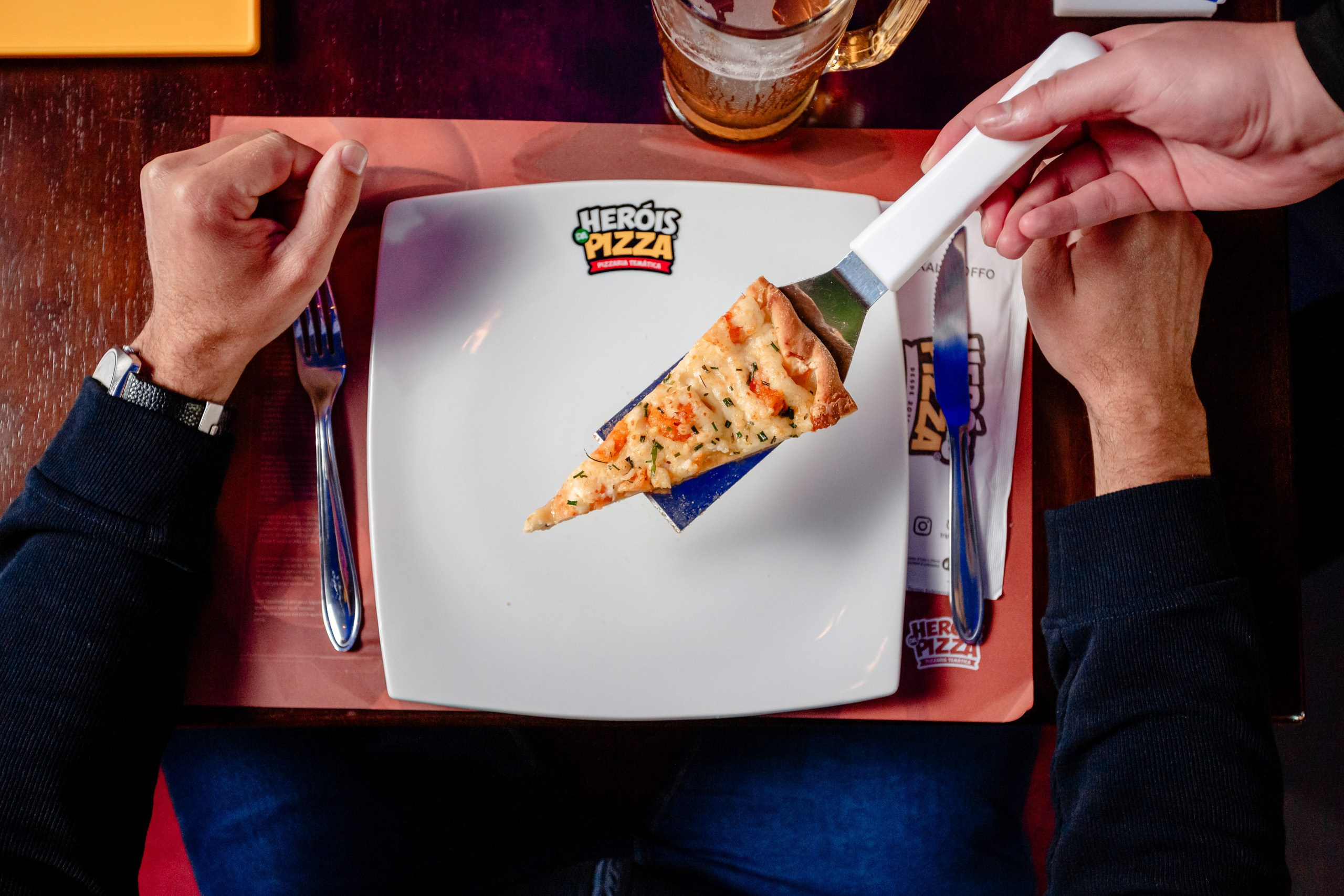 Sessão fotográfica para a Heróis da Pizza de Gramado