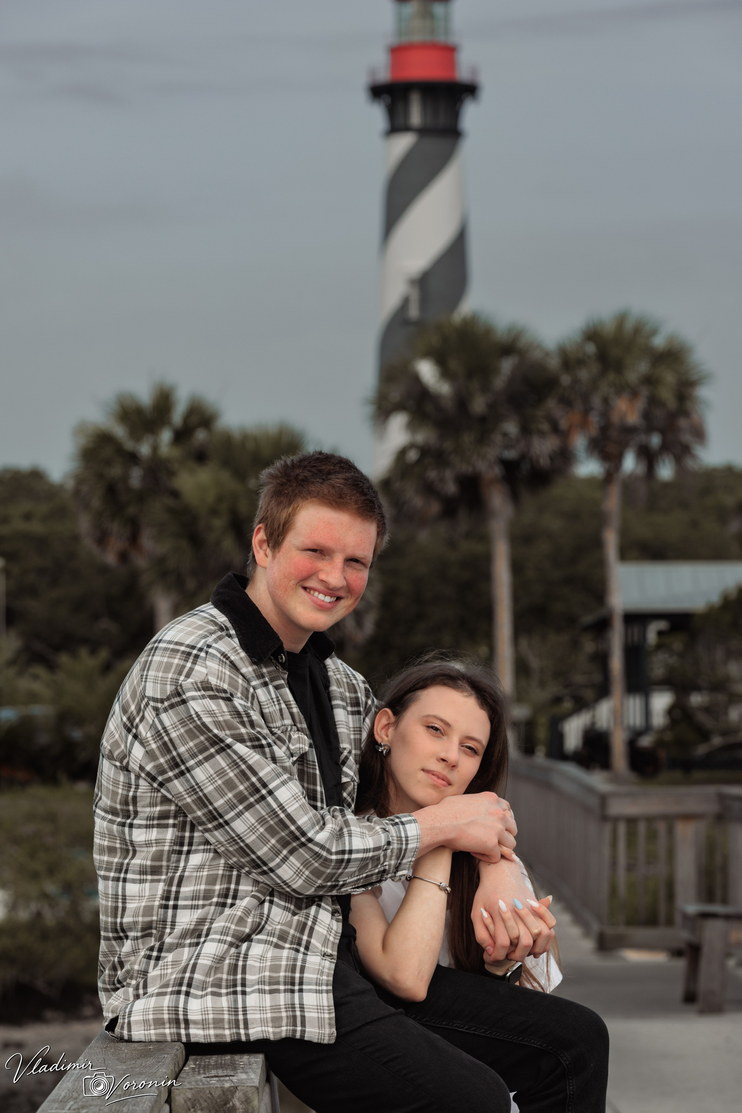A tender morning by the lighthouse. Photographer St. Augustine