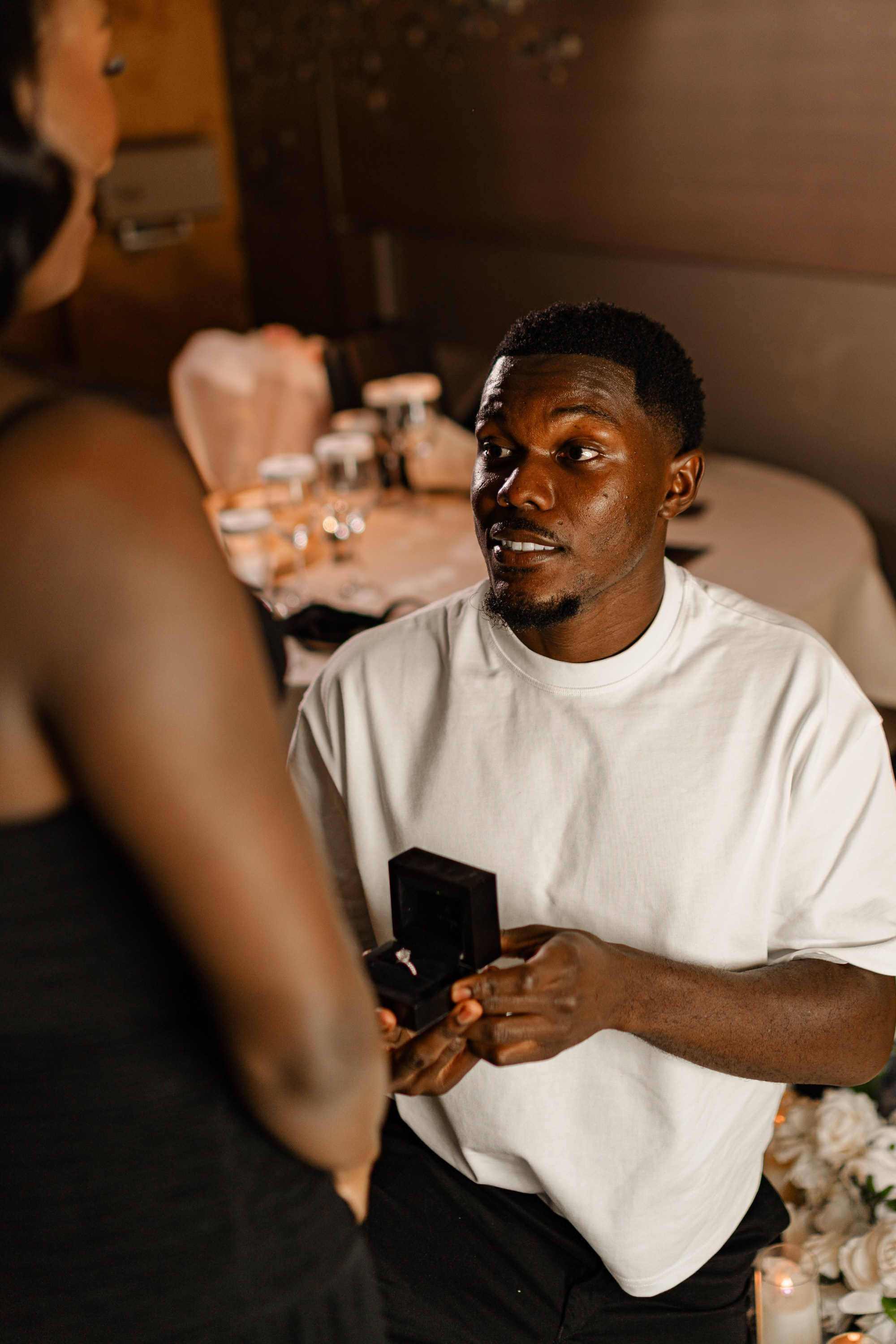 The proposal in The Shard. Tonya Kyrylenko photographer in London