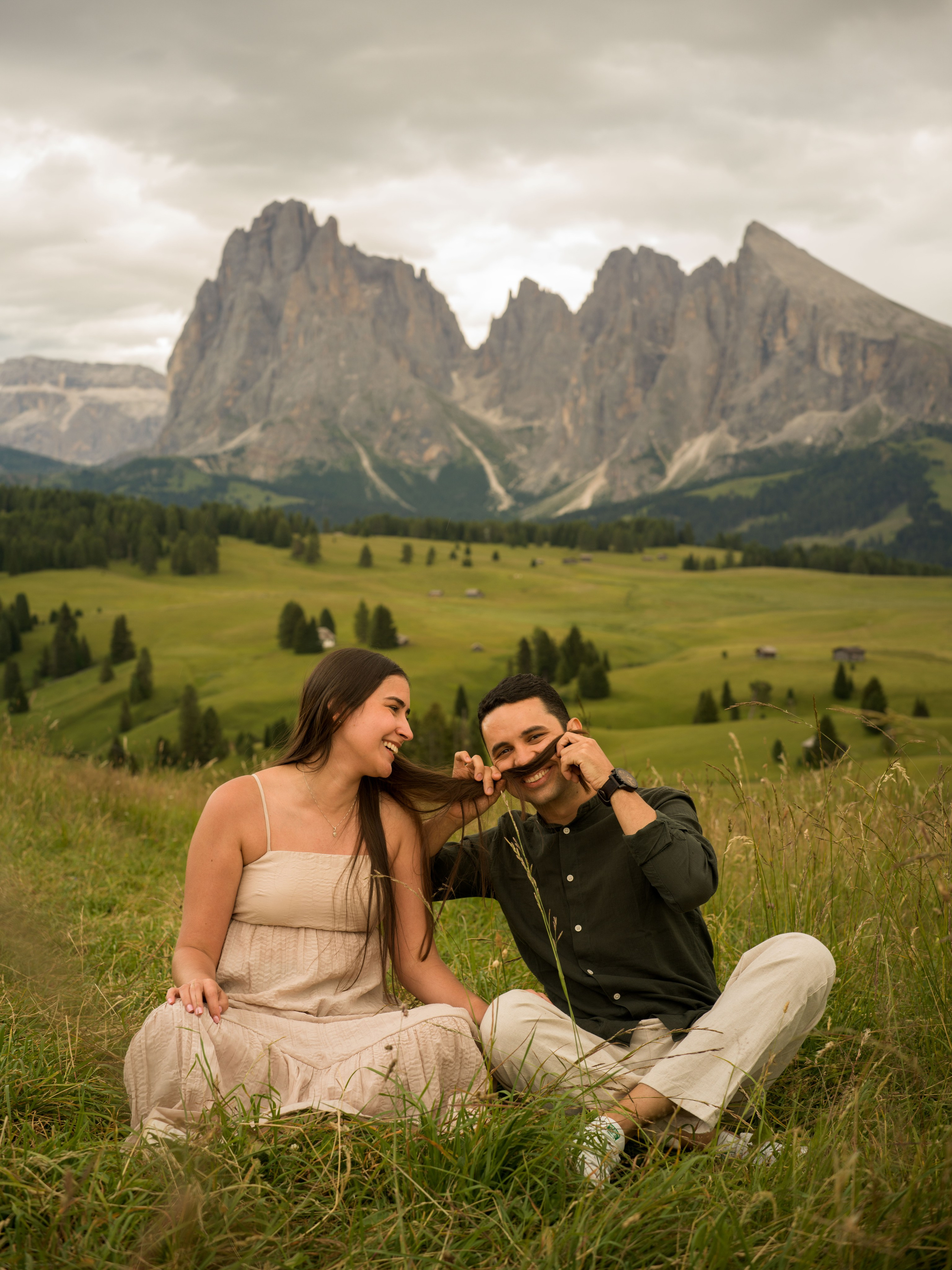 Proposal, Alpe di Siusi, the Dolomites