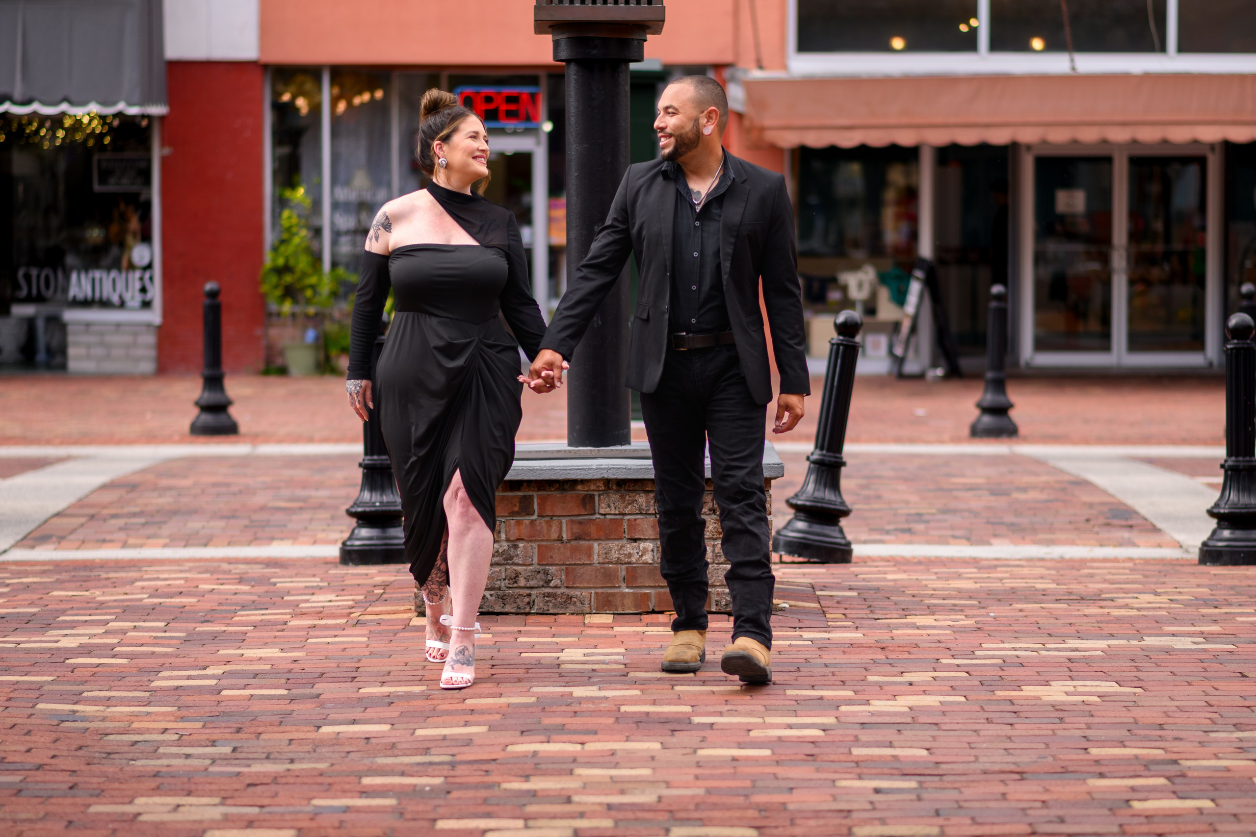 Engagement Session — Downtown Sanford, Florida,
