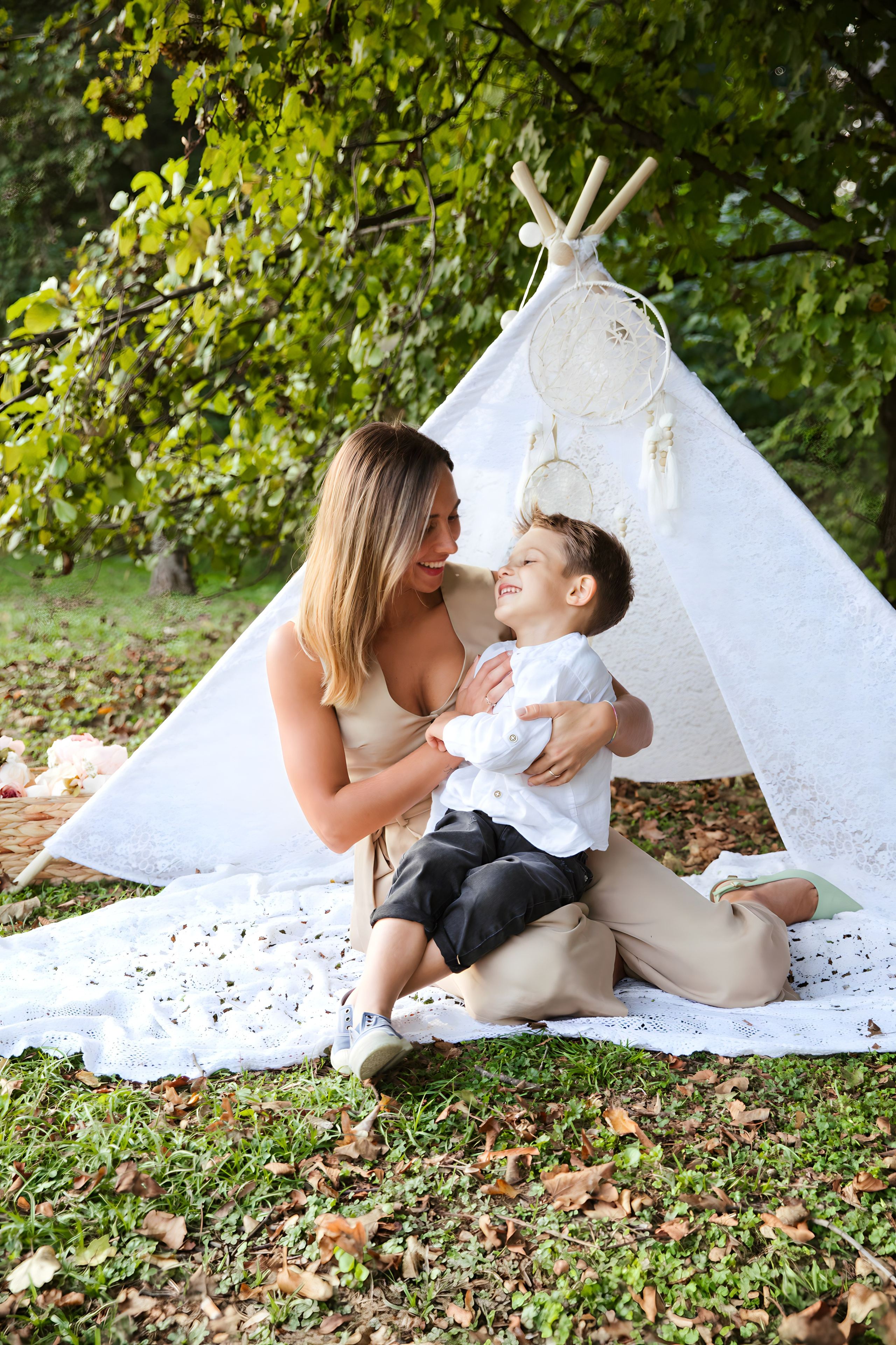 Maggie e la sua bellissima famiglia. Luci e Capricci Photography