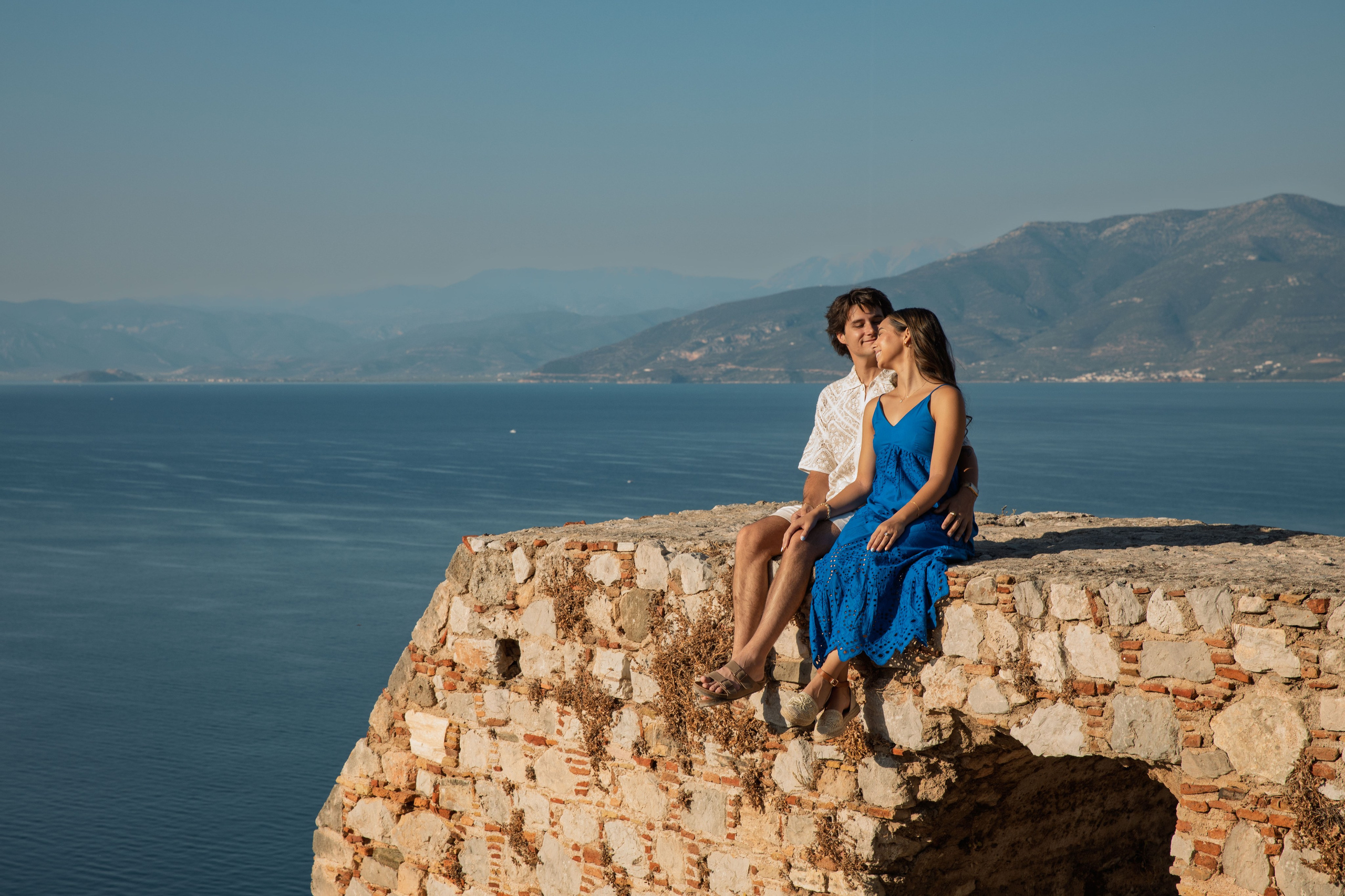 Evan & Sofia (USA). Photographer Anya Khasapi. Nafplio, Greece