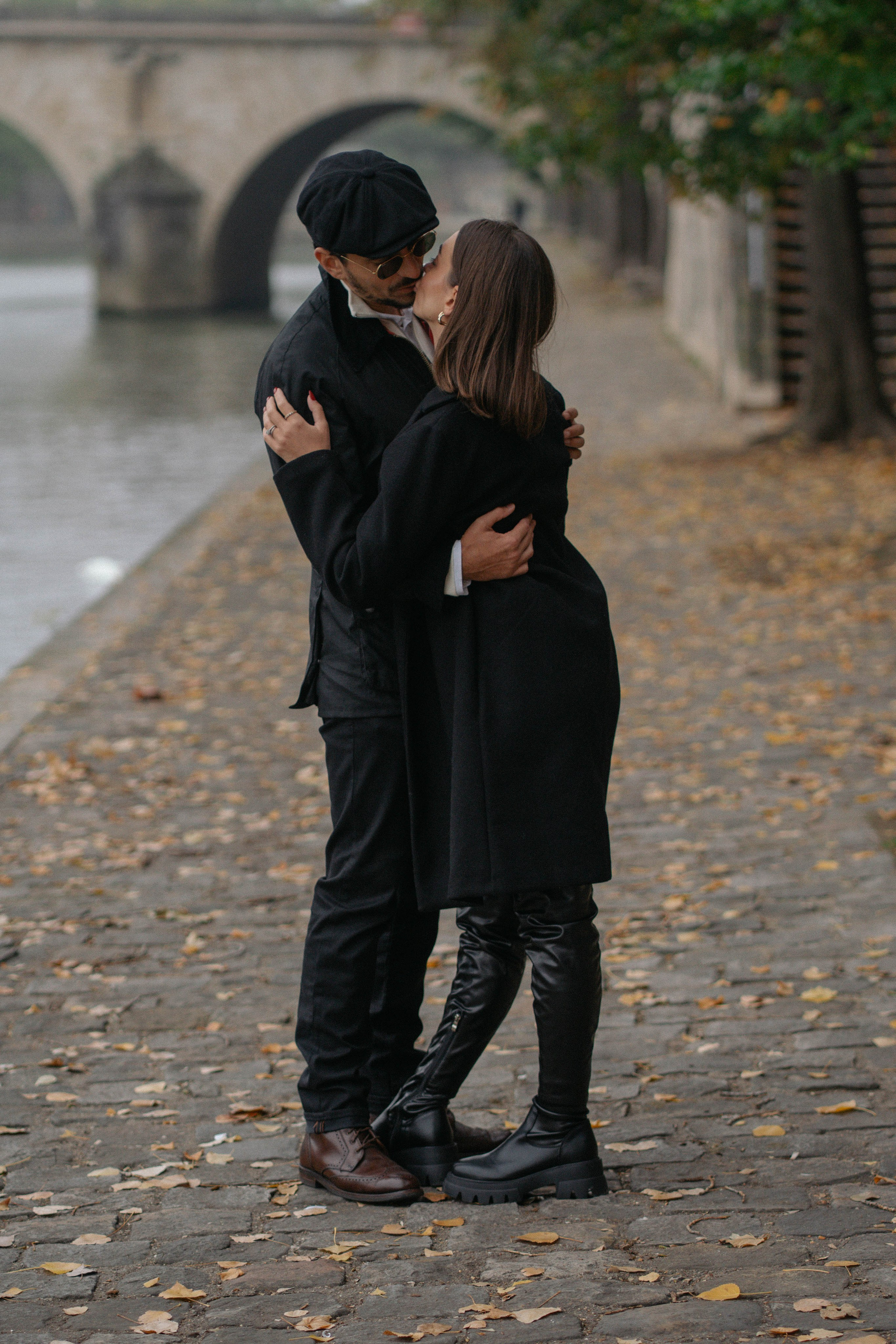 романтическая фотосессия на набережных Парижа