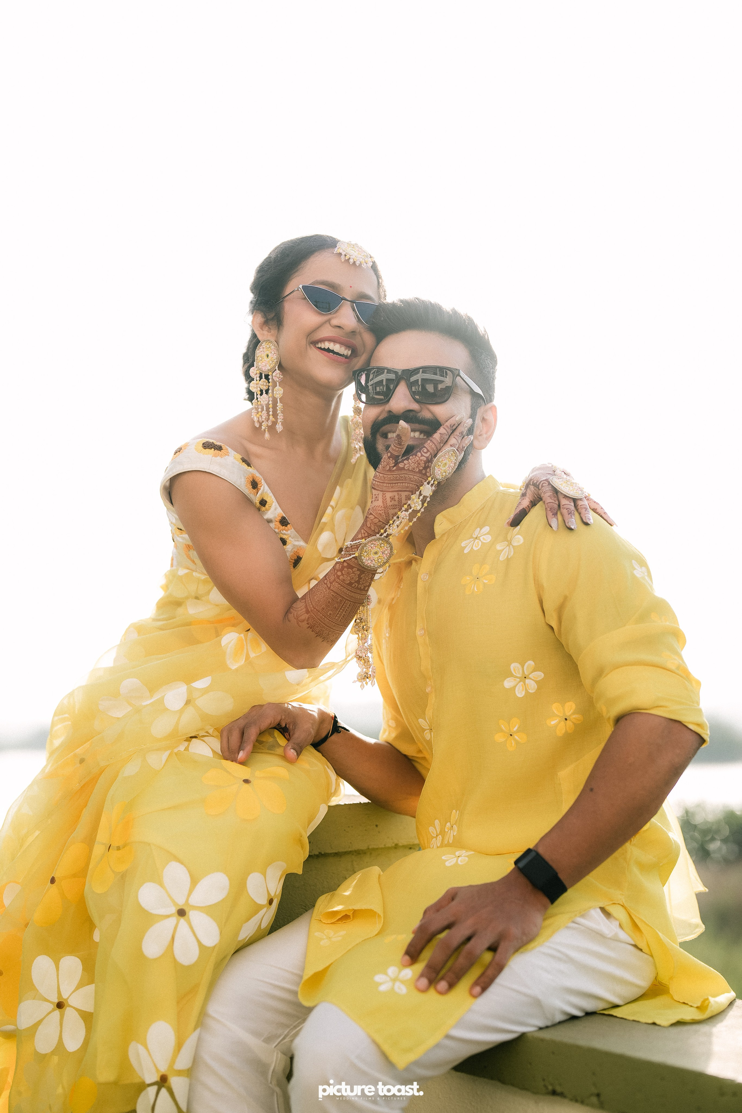 Haldi Hues Ft. Baebie & Goyal. Fine art Wedding Photographers in India & Canada