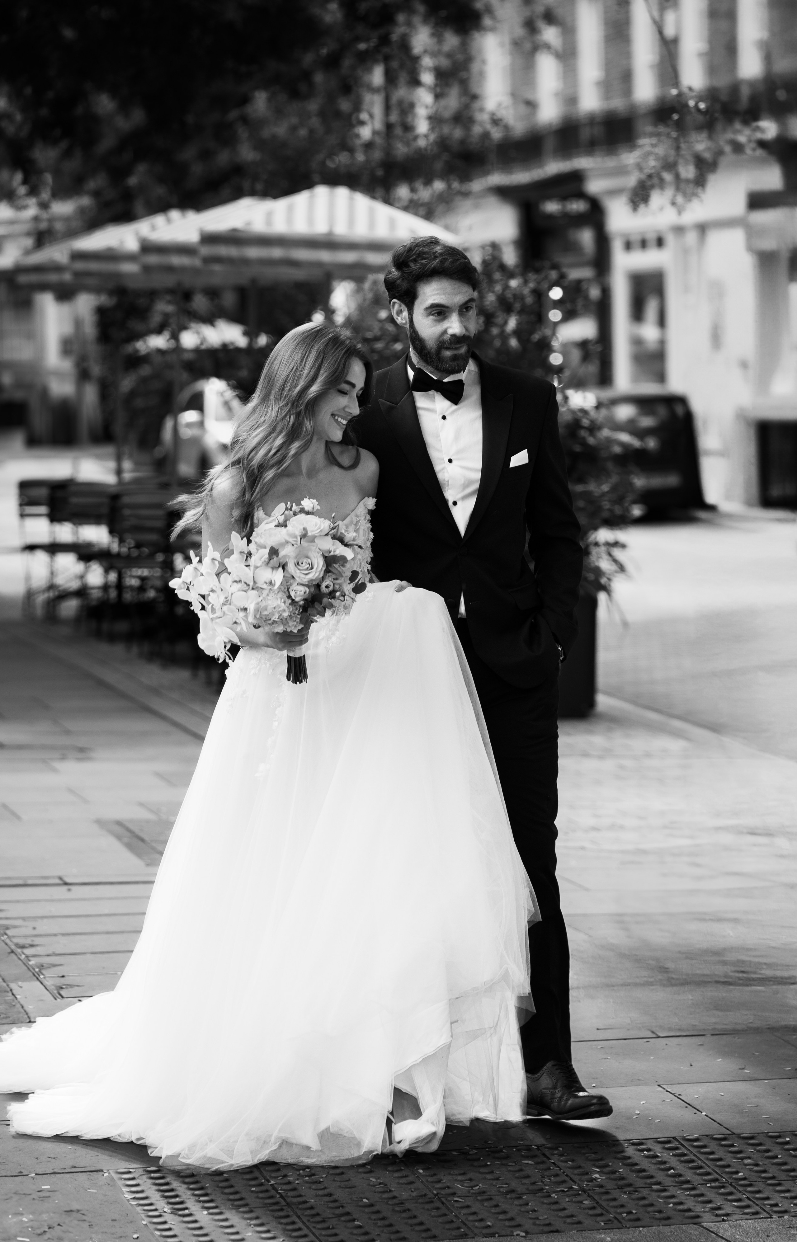 Elegant Wedding London Belgravia Elopement couple. Timeless Wedding & Event Photography from London to the world