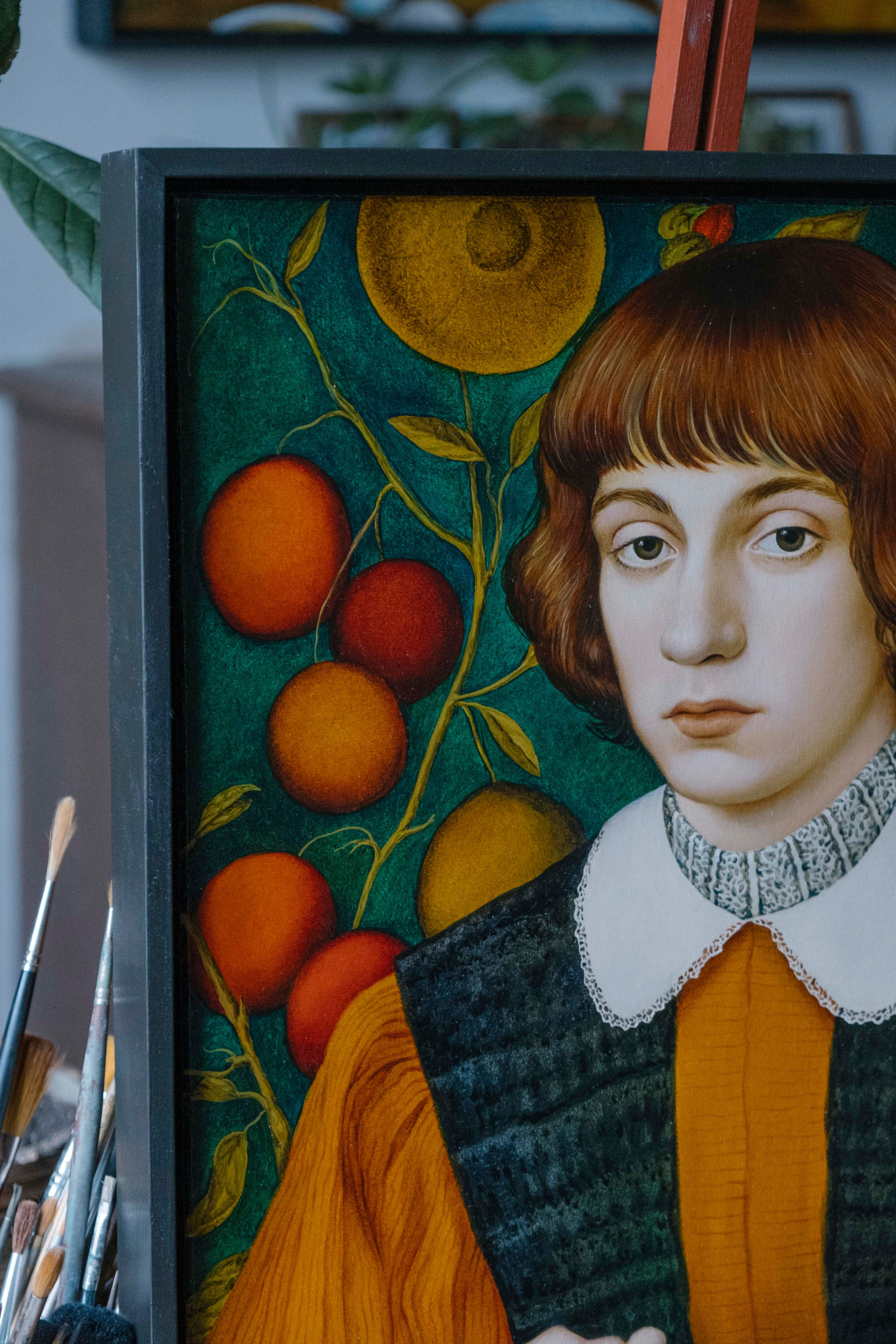 Portrait with a Mango. ELEN BEZHEN