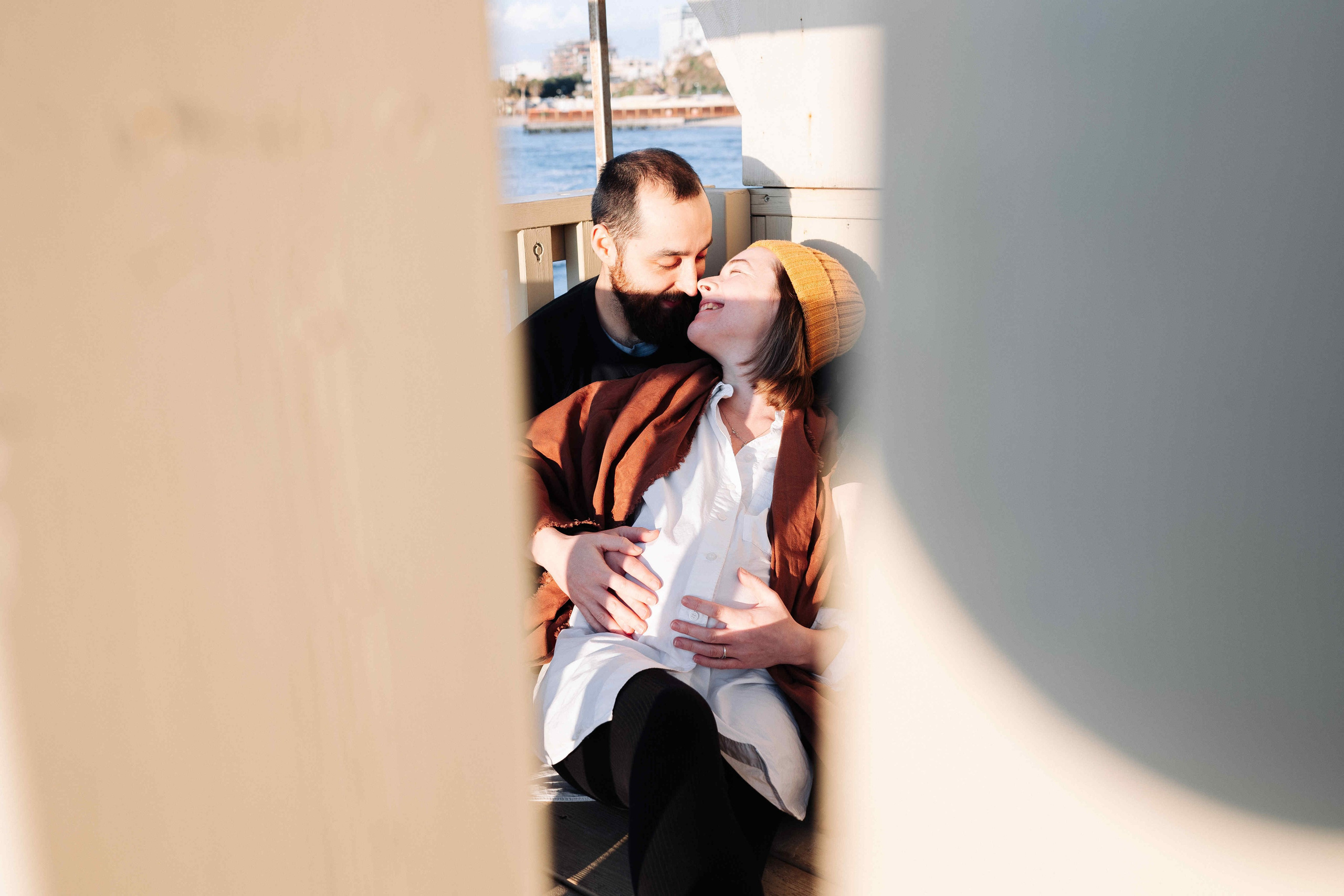 WINTER, PREGNANCY PHOTOSESSION (TEL AVIV). PHOTOGRAPHER IN ISRAEL