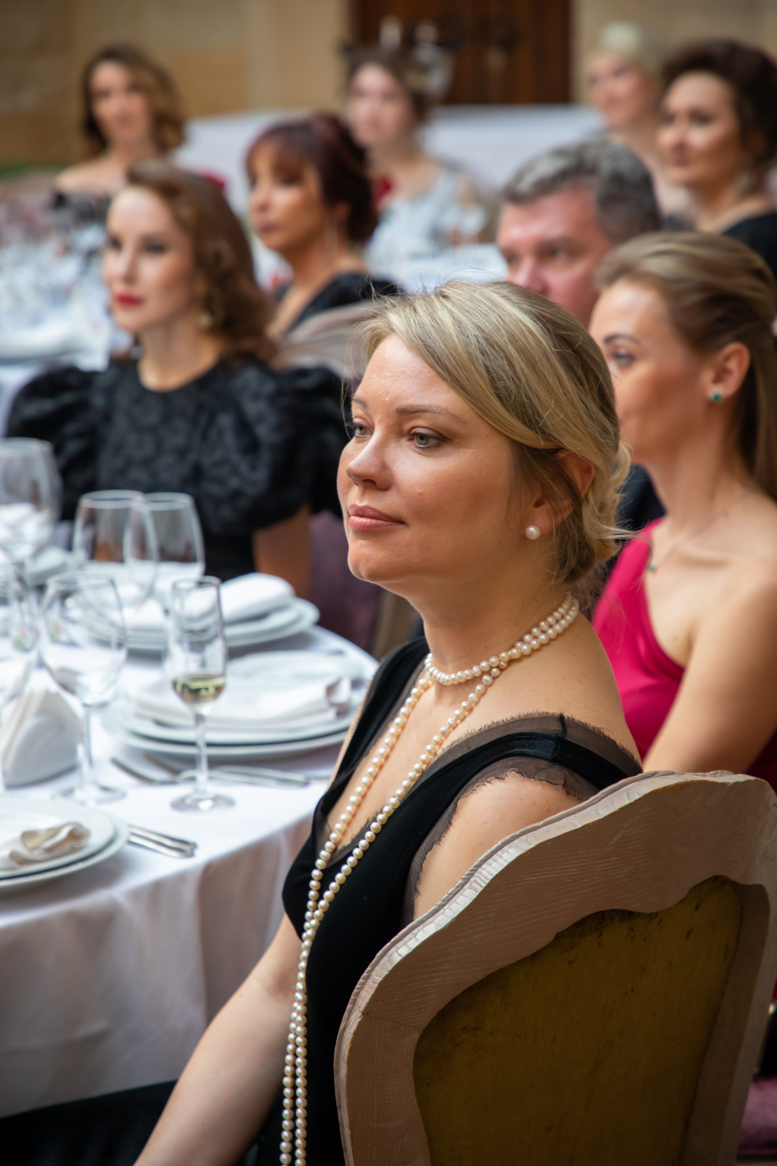 Gala-Dinner with the French Countess, the main etiquette expert Marie de Tilly. Baku Photographer