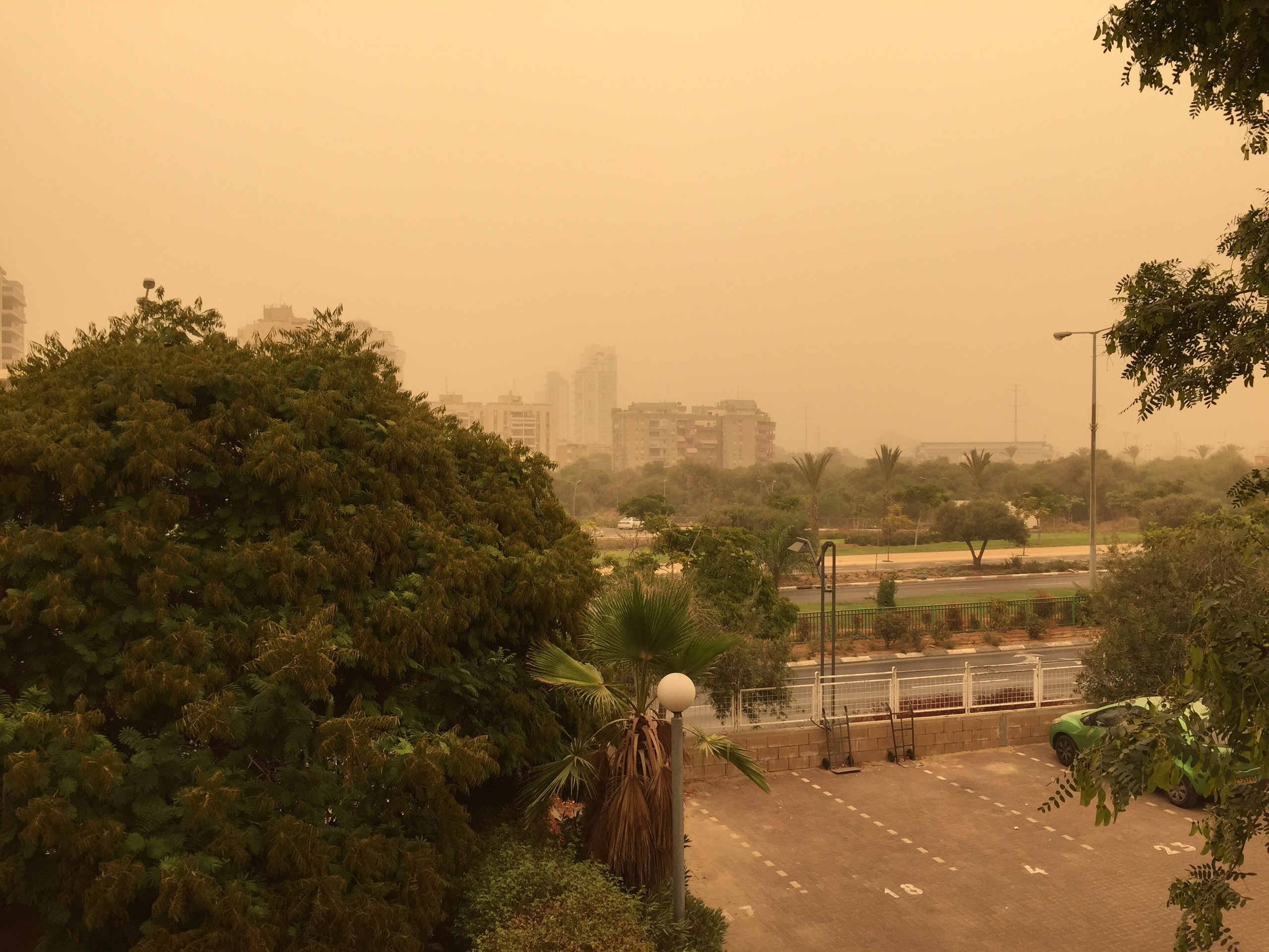 Heavy haze through my room window