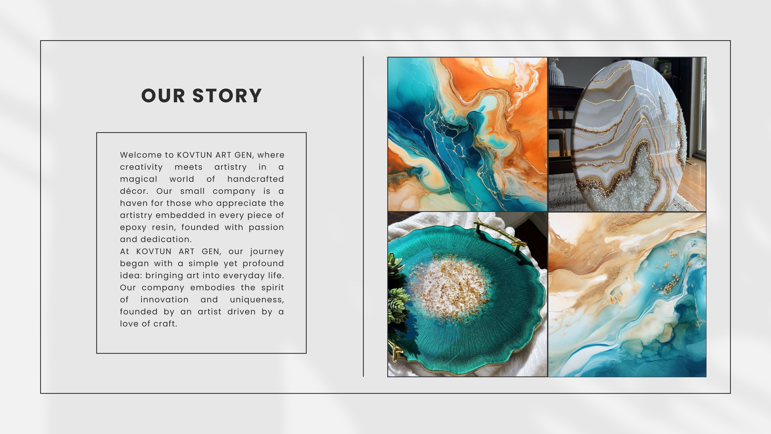 Brandbook “Kovtun Art Gen”. Vasyl Grygorchuk: Photography & Graphic Design