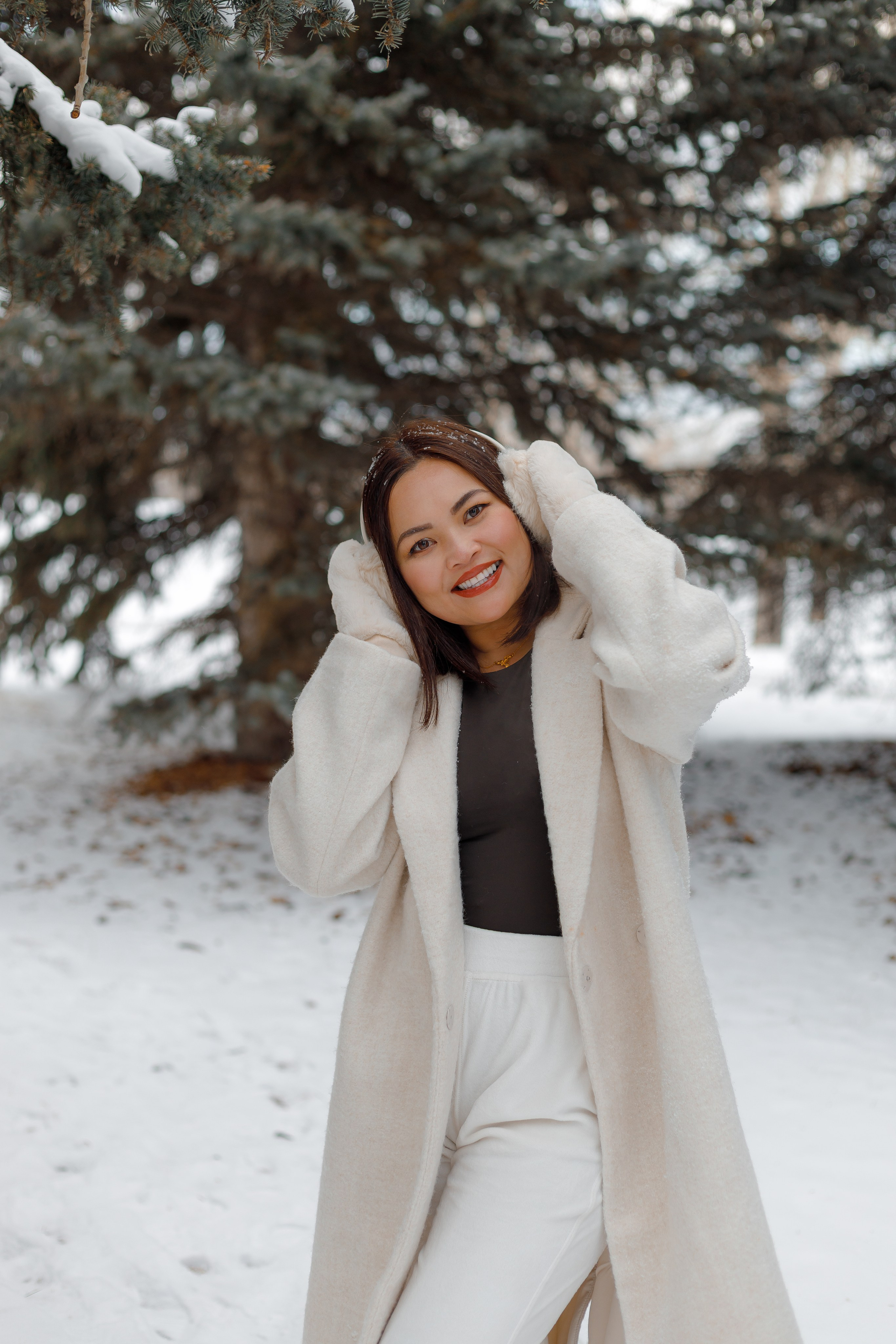 Family winter story. Home