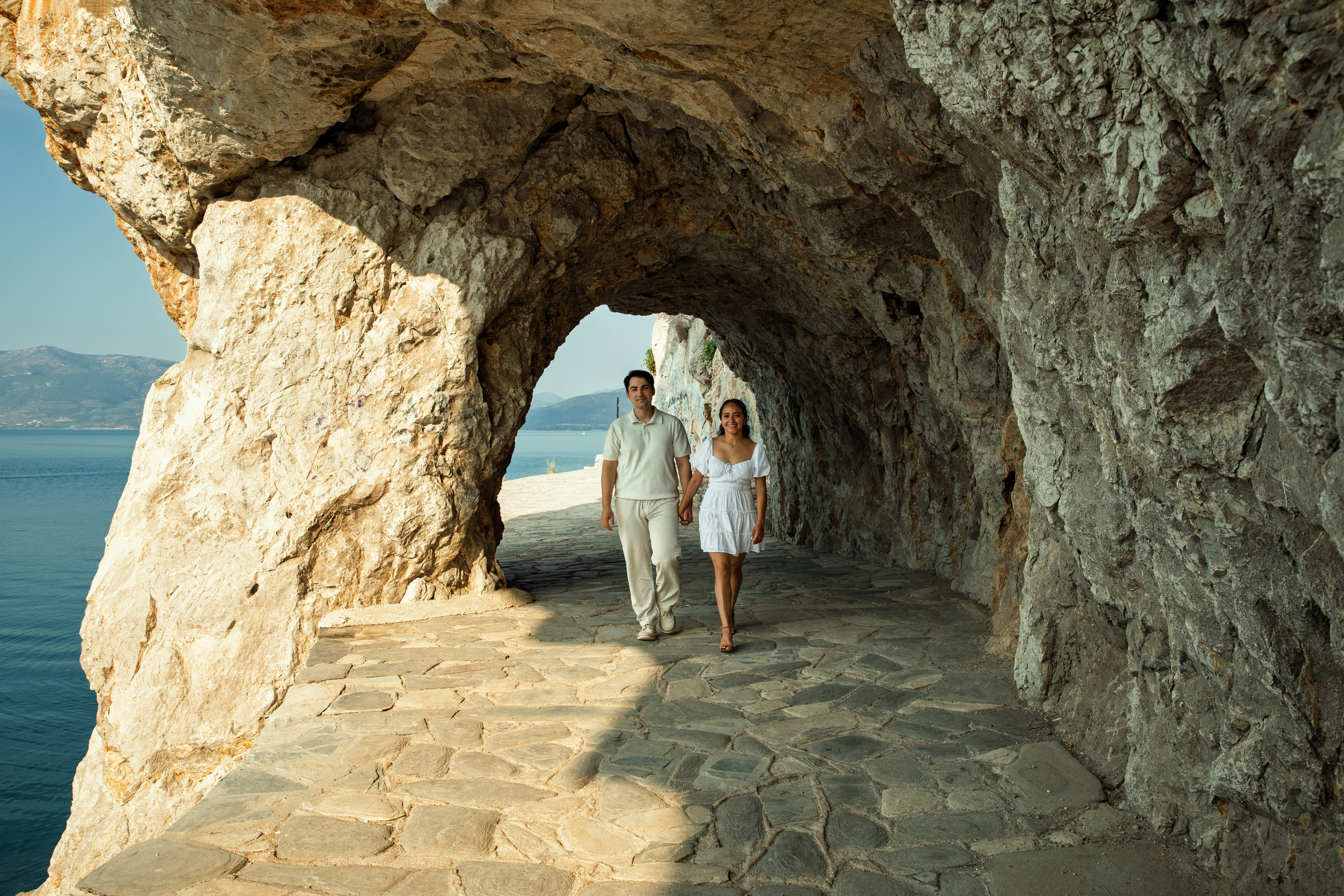 Ariana & Richard (USA). Photographer Anya Khasapi. Nafplio, Greece