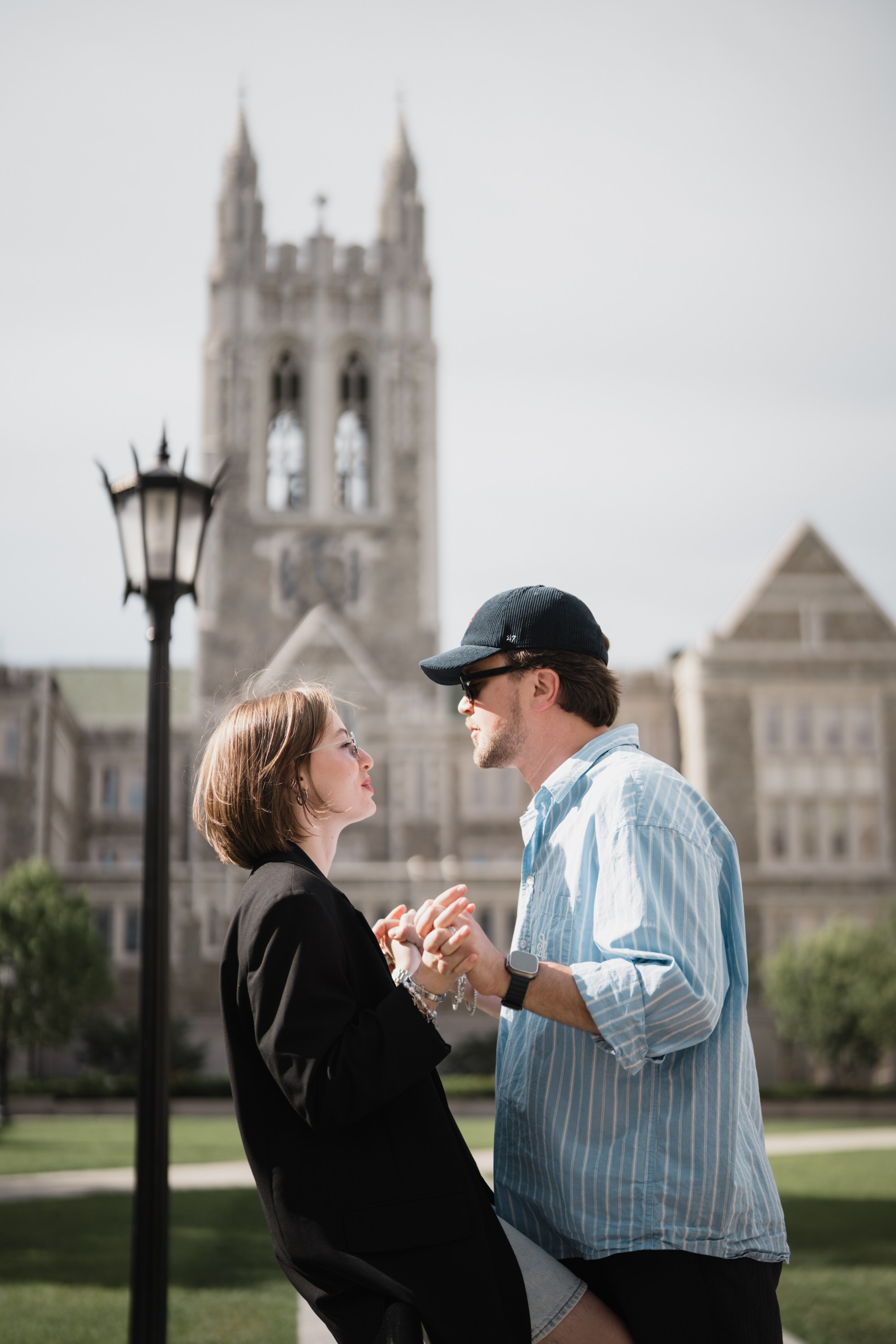 Photoshoot in College Boston. Portrait and wedding photographer in New York