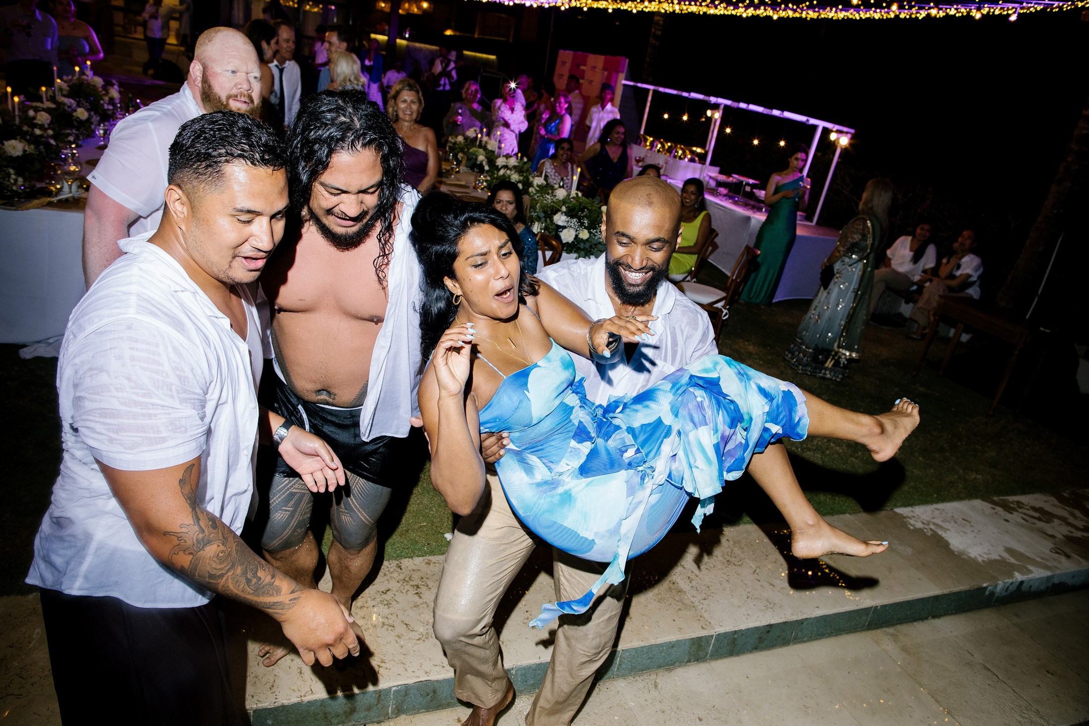 Big funny wedding with guests in paradise Bali island. Get.it.feel — Aesthetic Photography and Videography