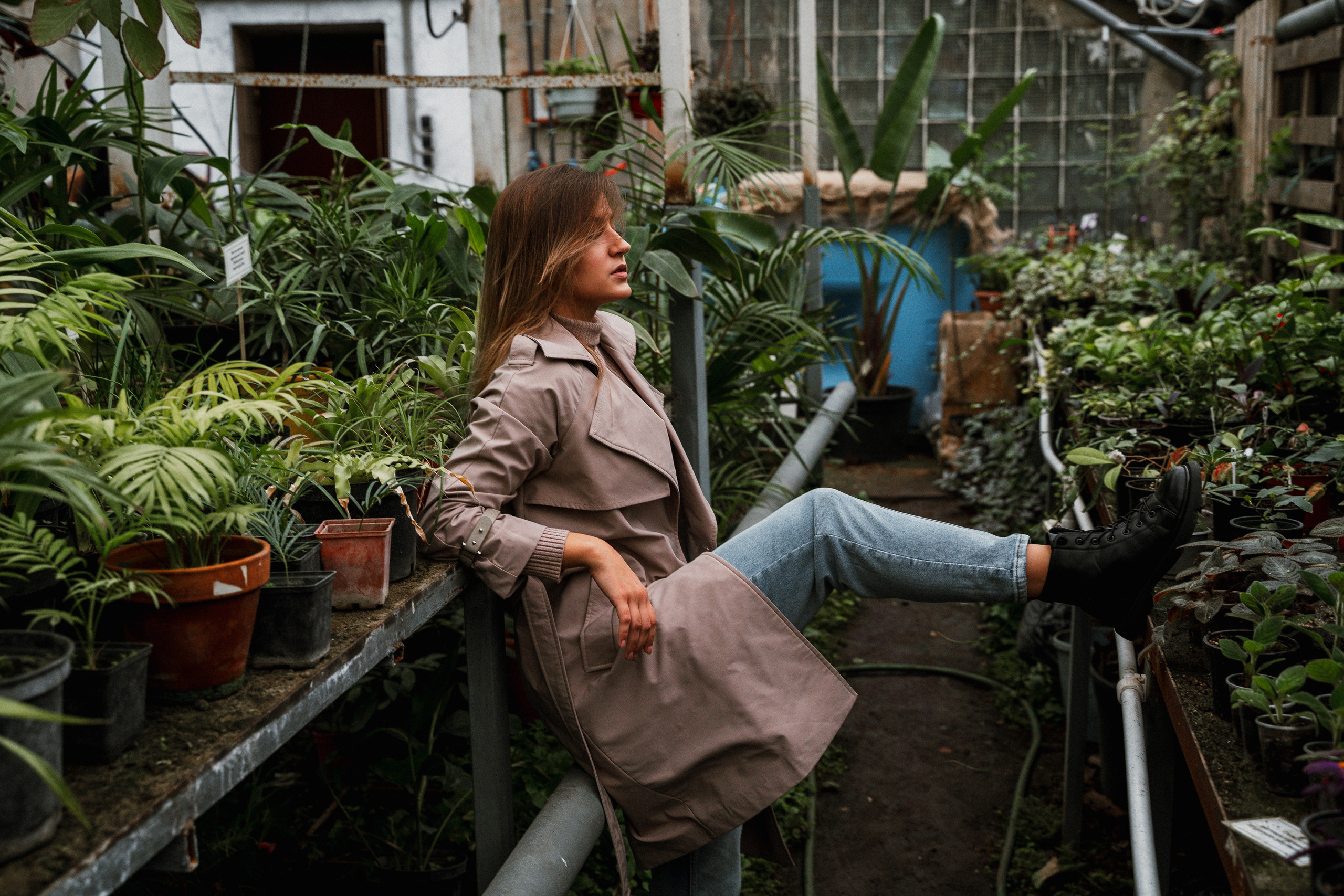 Photo session in a greenhouse in Tbilisi. Photo session in the Tbilisi Botanical Garden