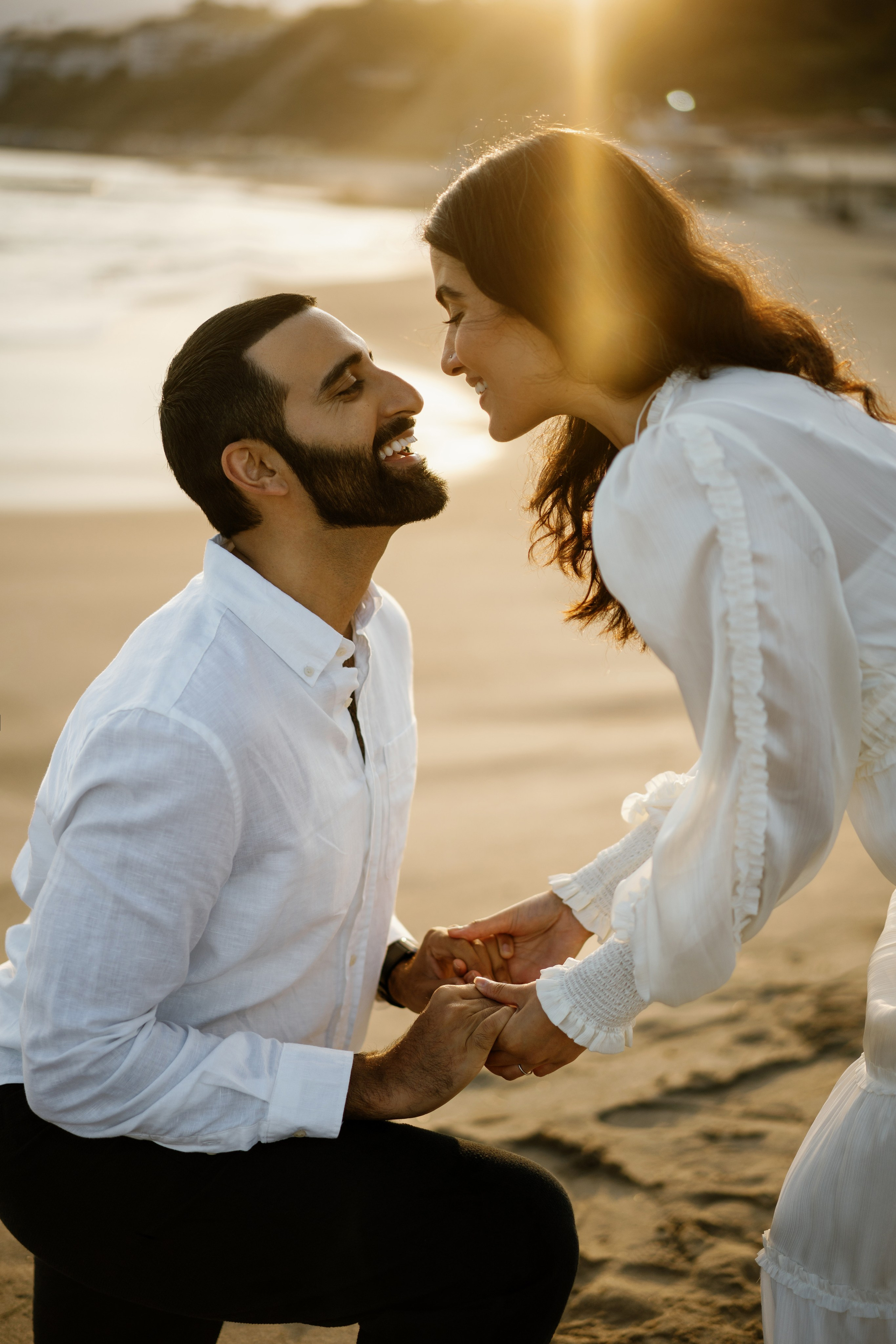 Santa Monica Sunset Engagement Photoshoot. Wedding Photography & Videography Team in California, Los Angeles, San Francisco, San Diego and Travel