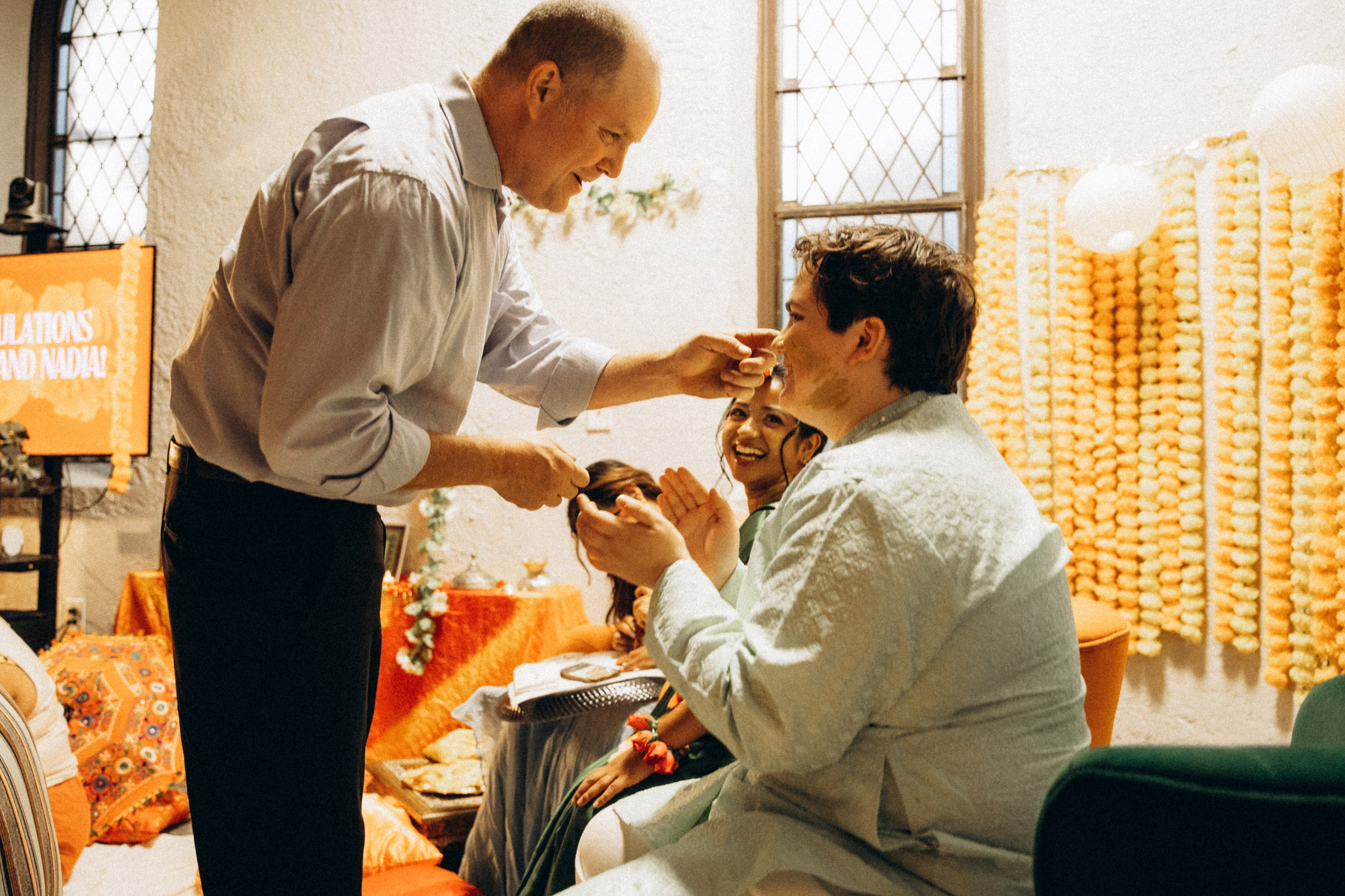 Haldi Ceremony for Two Brides | Multicultural Wedding Celebration in Boston