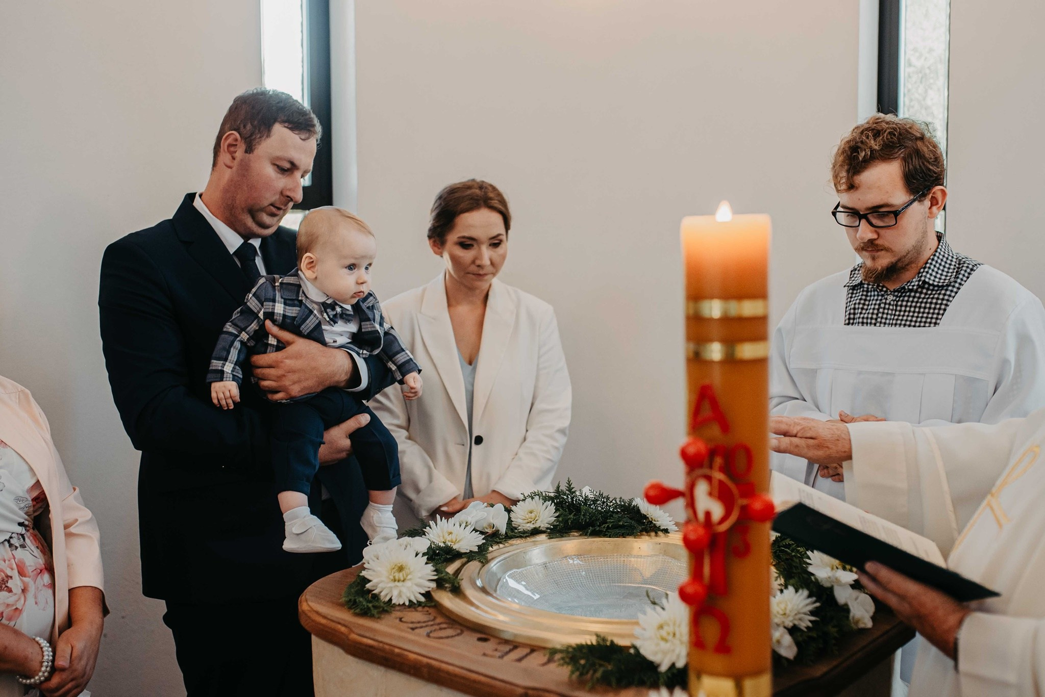 Chrzest Święty Franciszka. Dominika Strachacka Fotografia | Fotograf ślubny i rodzinny Opole Lubelskie Lublin