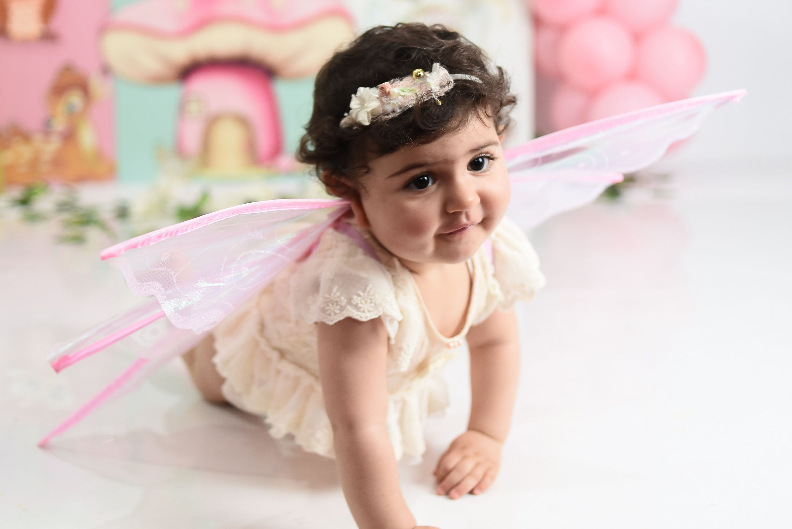 Sesión 1er año de Aliss. Temática: Bosque encantado. Fotografo de casamiento en misiones y fotógrafo de familia  Posadas