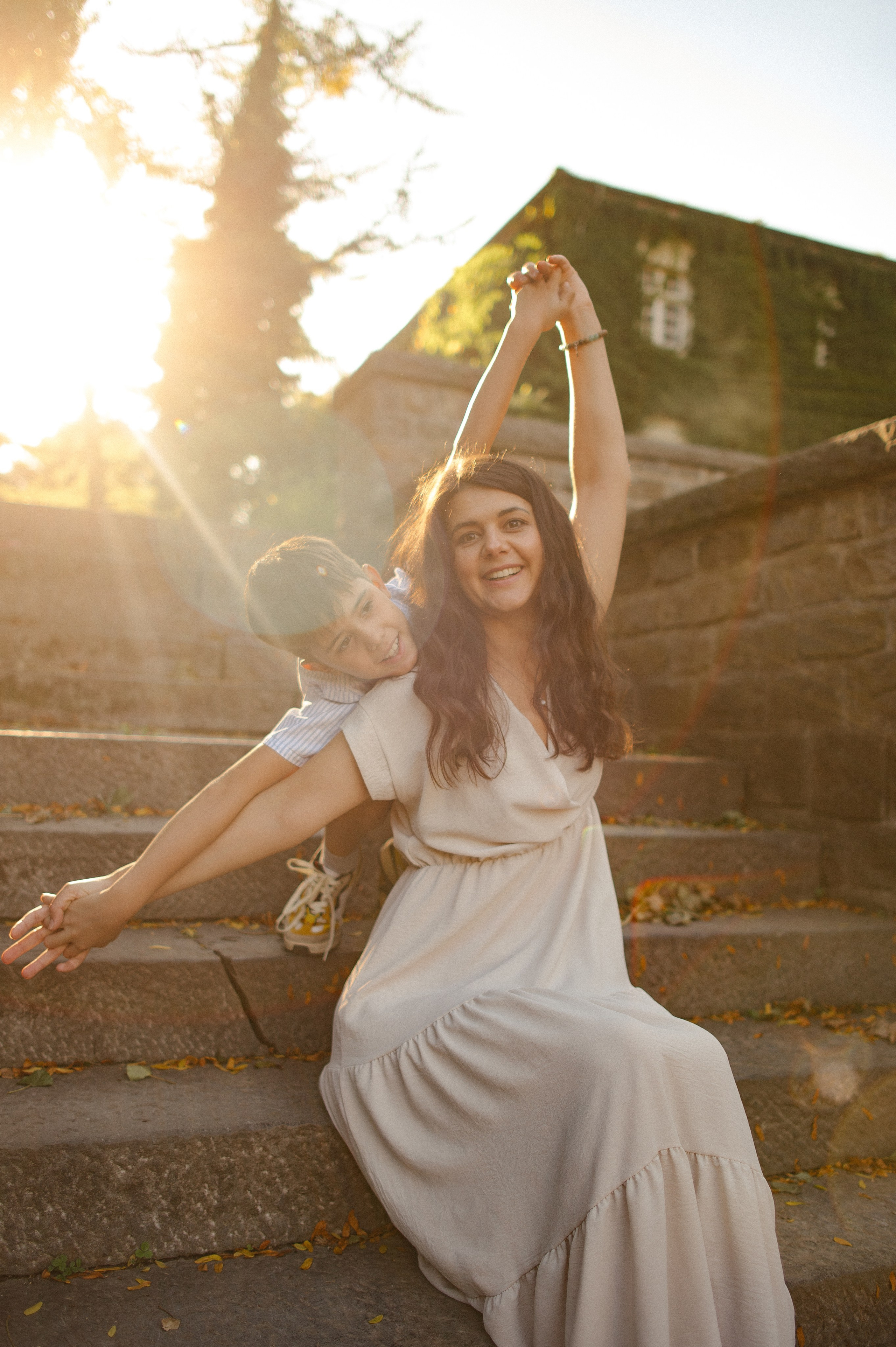 Lena, Andrey i samokat