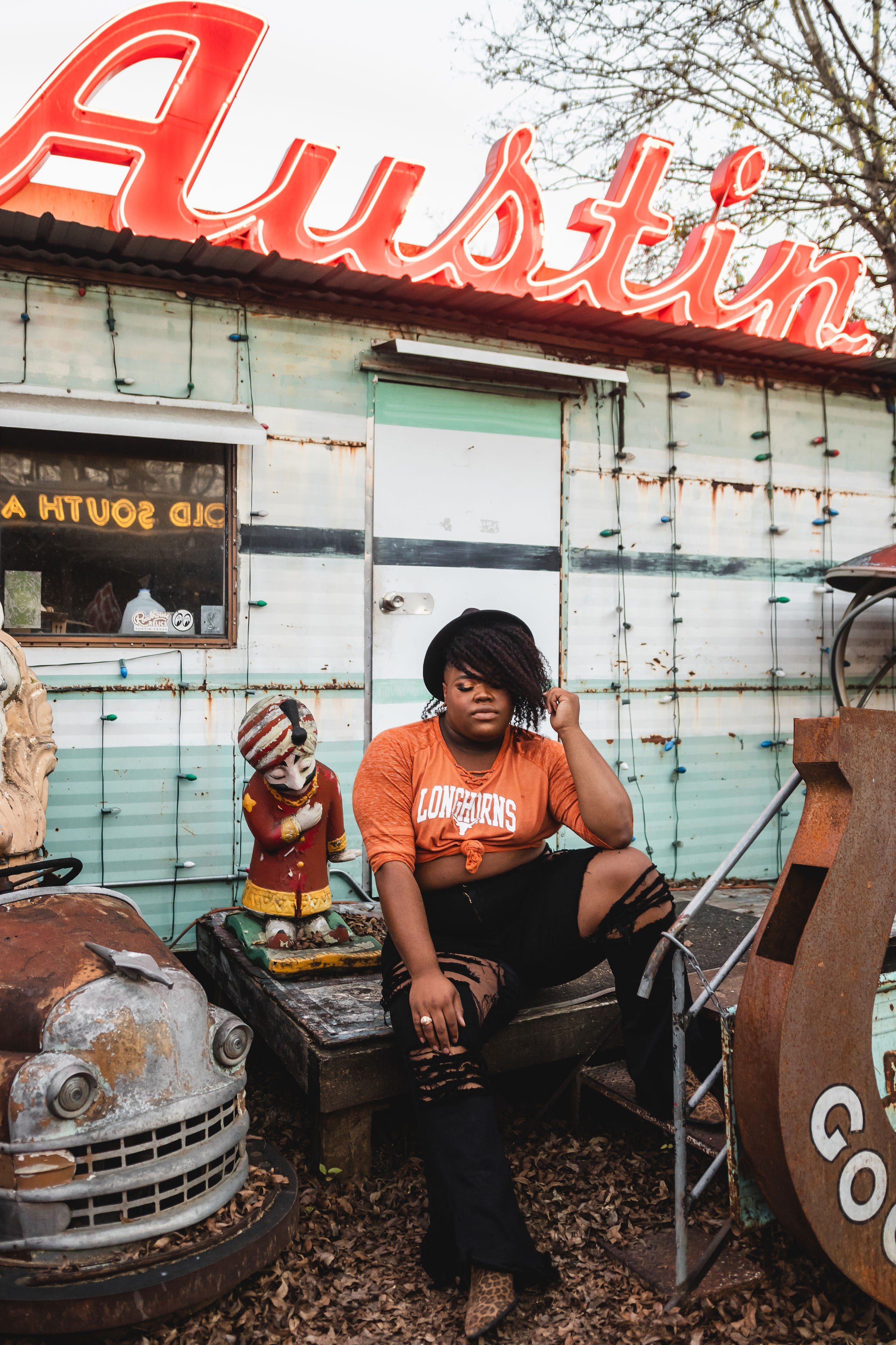 Tyler's senior photoshoot in Downtown Austin