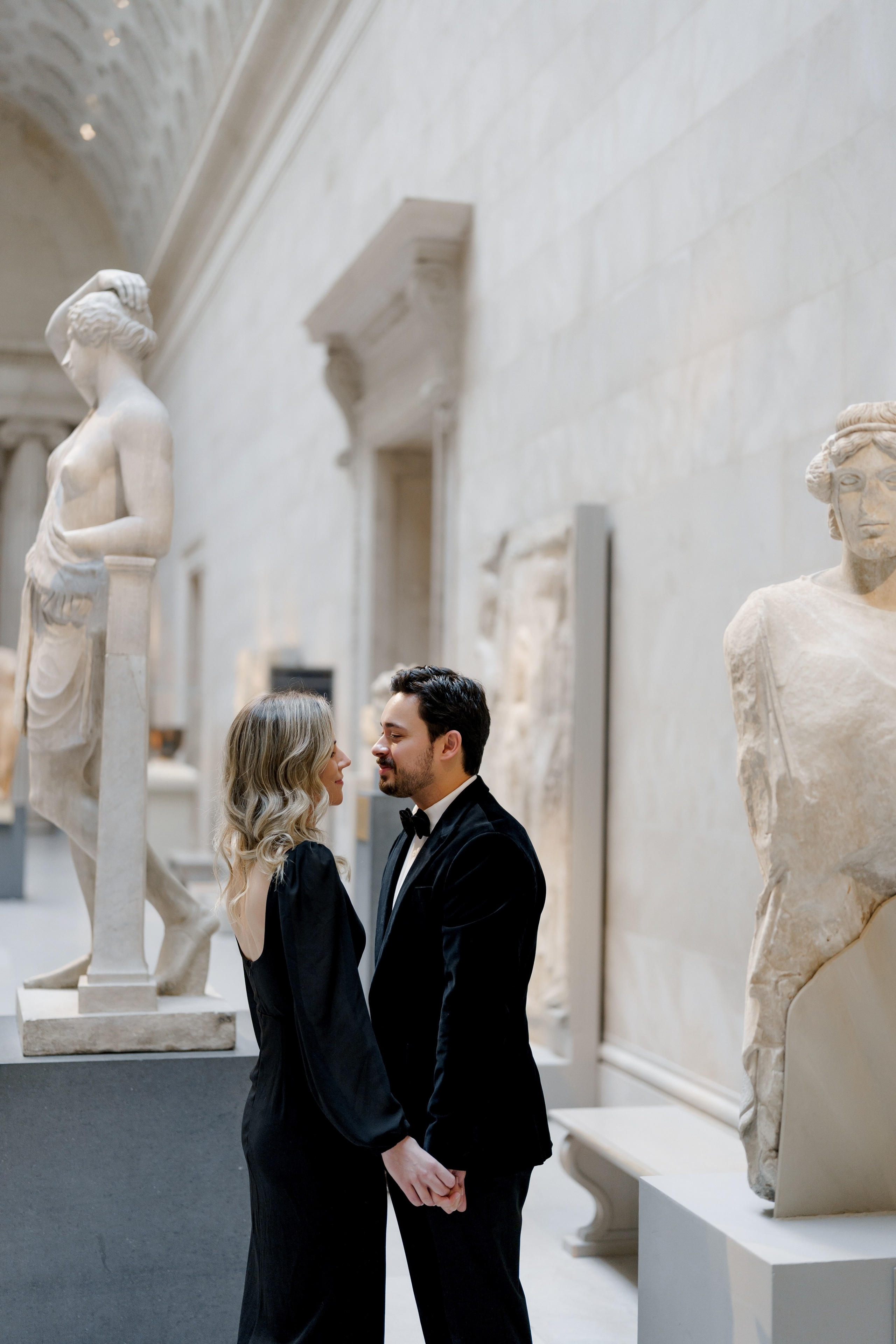 Caroline and Brendan’s Museum MET and Library Engagement Shoot. Wedding photographer and videographer New York | New Jersey