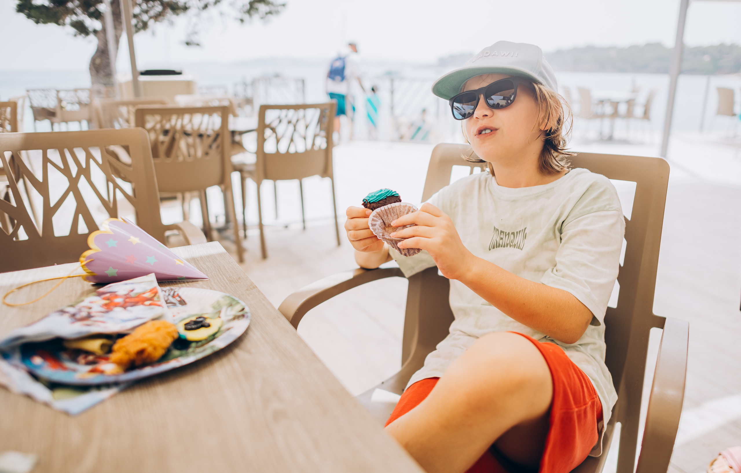 Kids birthday in aquapark. Photographer in Mallorca