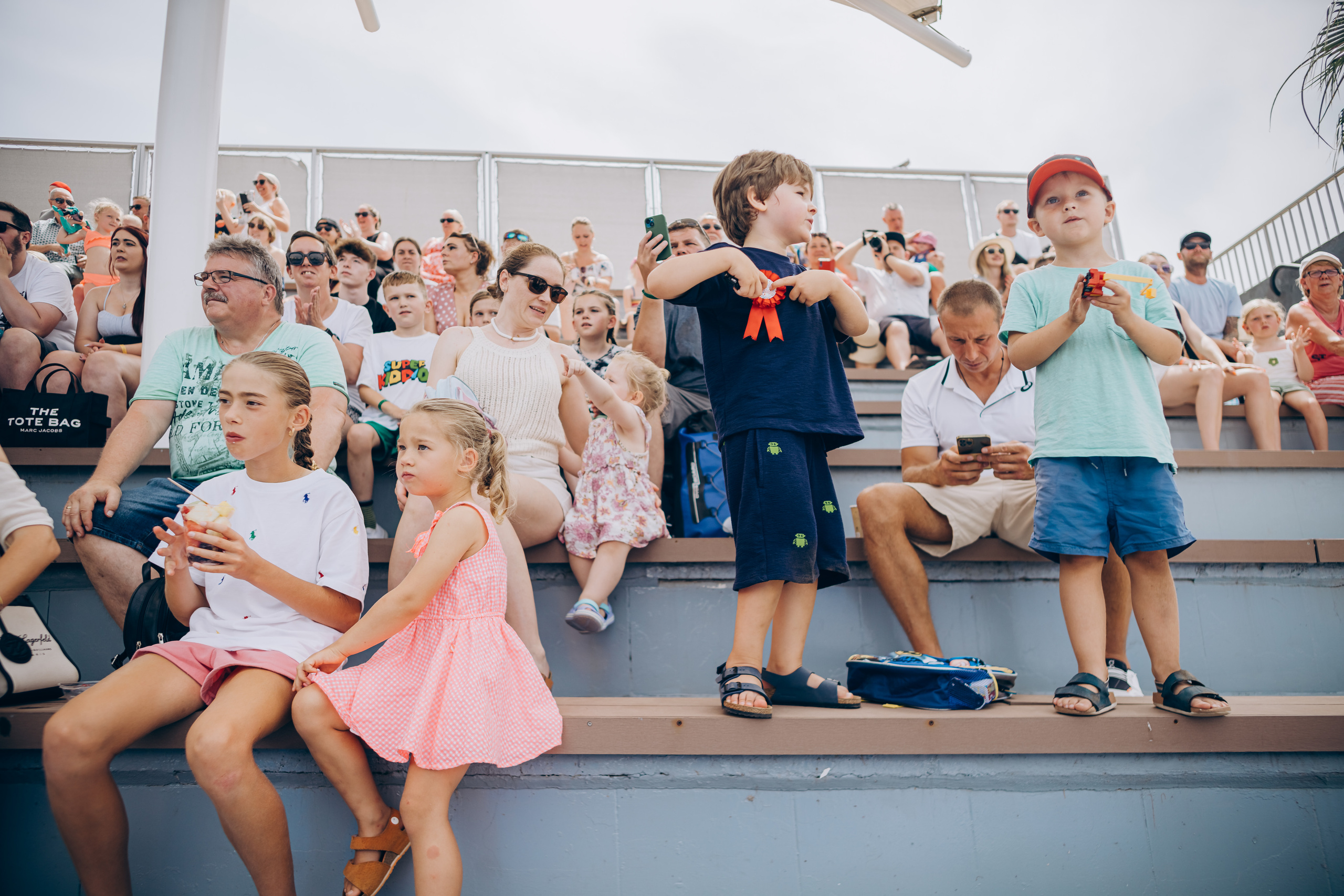 Kids birthday in aquapark. Photographer in Mallorca