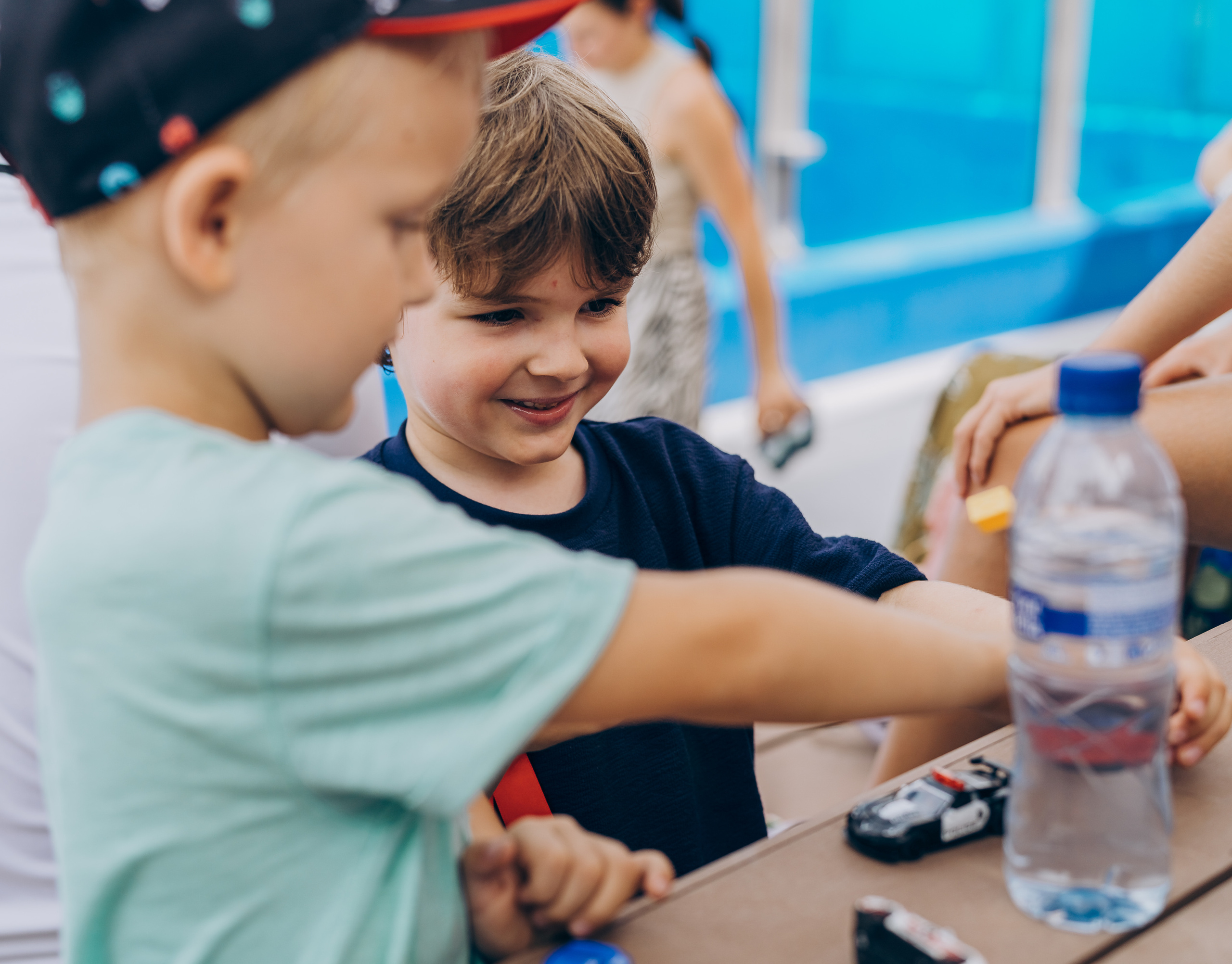 Kids birthday in aquapark. Photographer in Mallorca