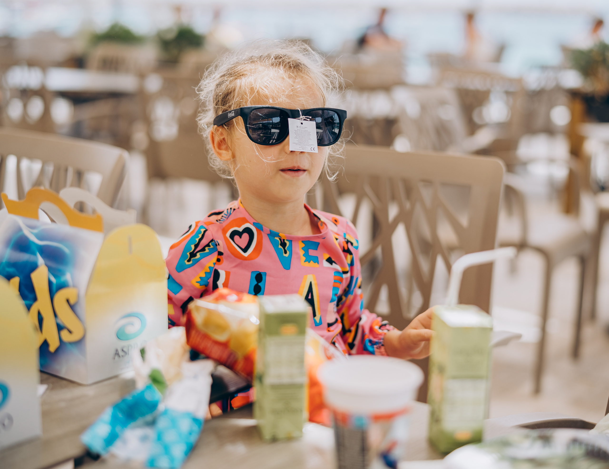 Kids birthday in aquapark. Photographer in Mallorca