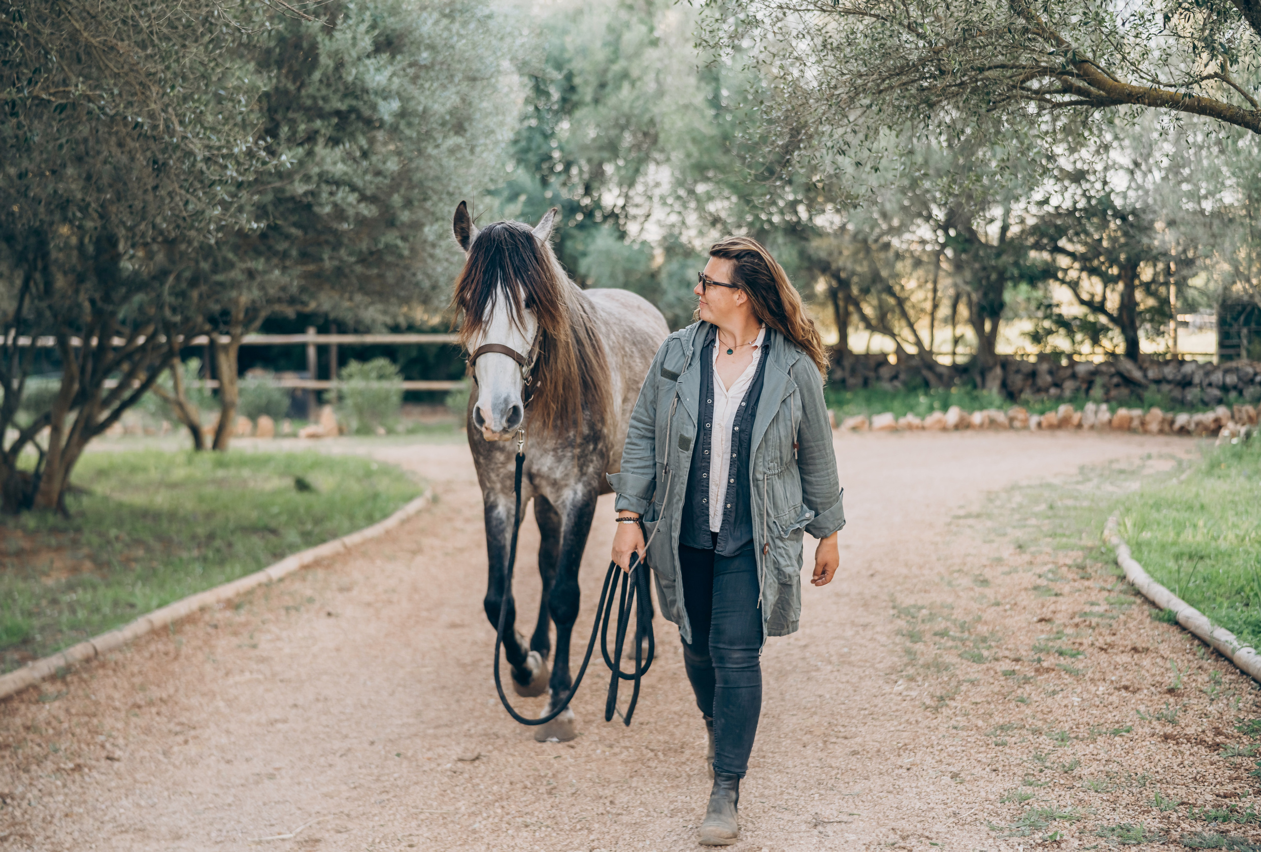 Photo session with horses. Photographer in Mallorca
