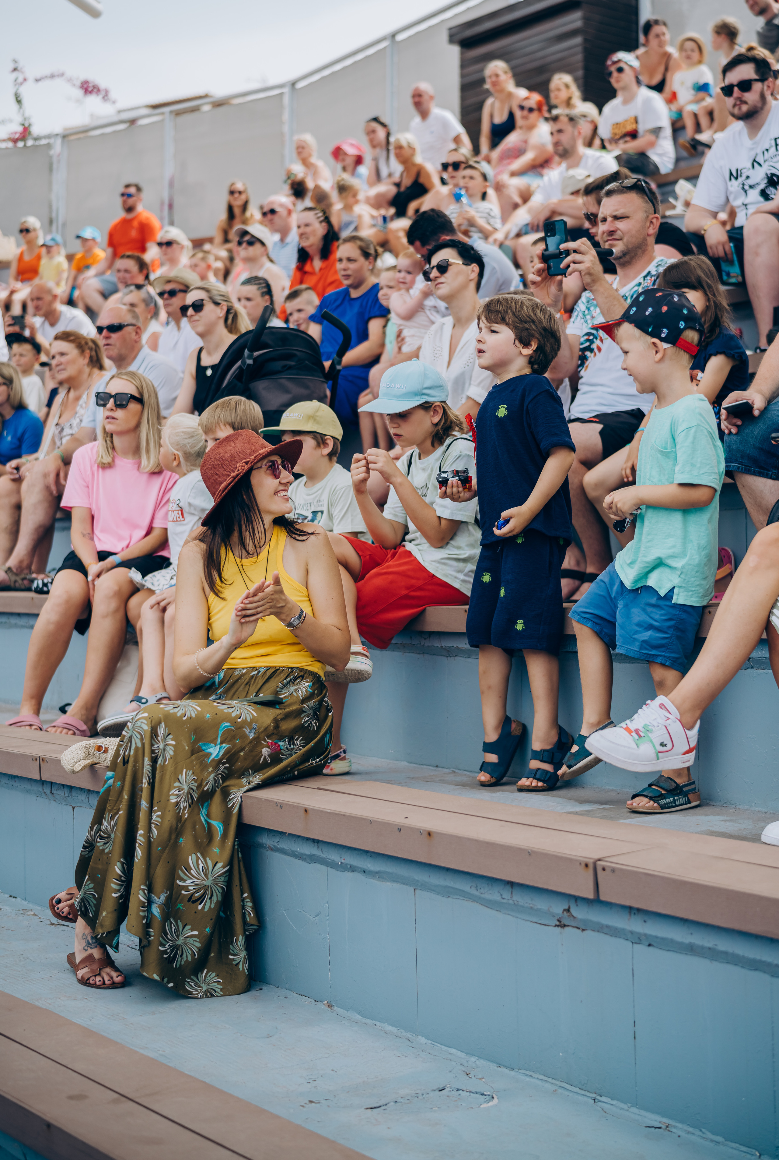 Kids birthday in aquapark. Photographer in Mallorca